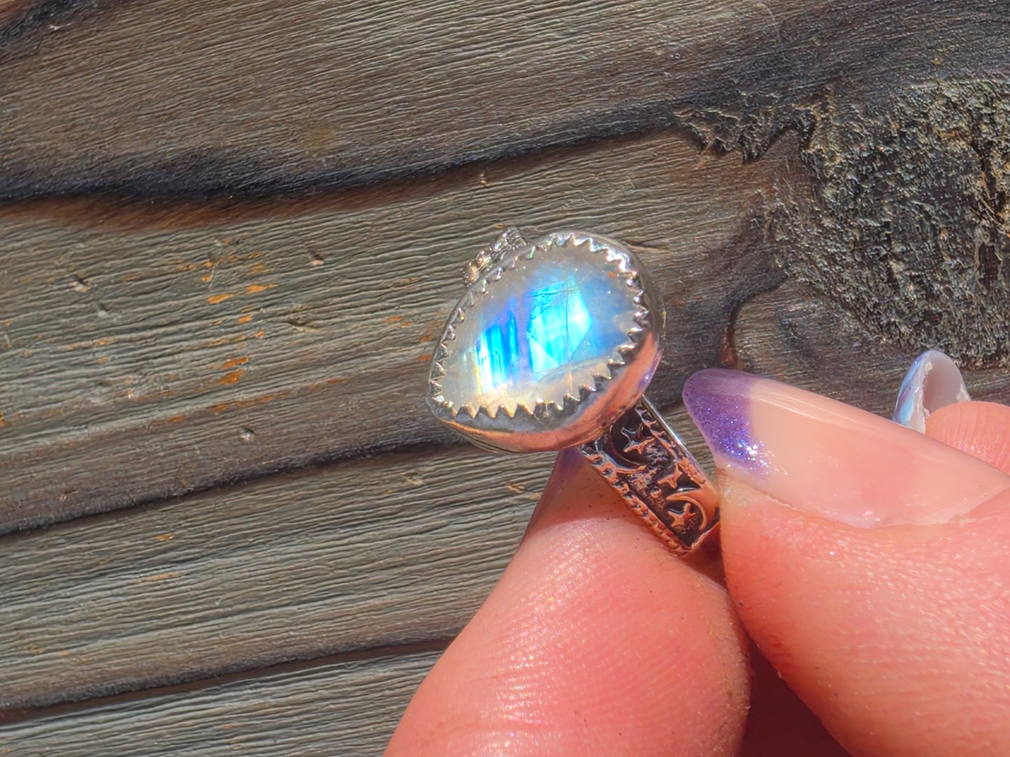 Moonstone Ring, Size 8
