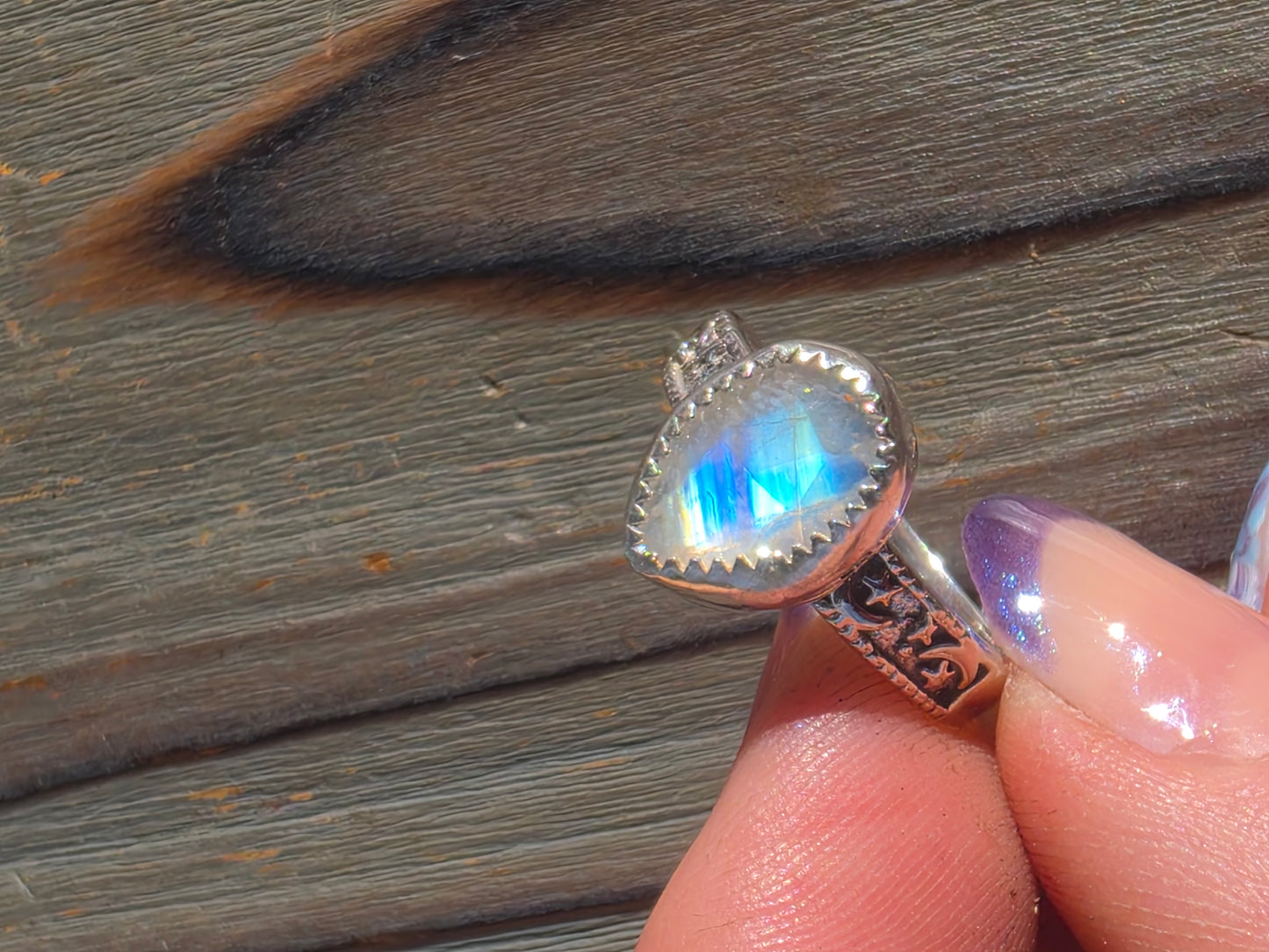 Moonstone Ring, Size 8