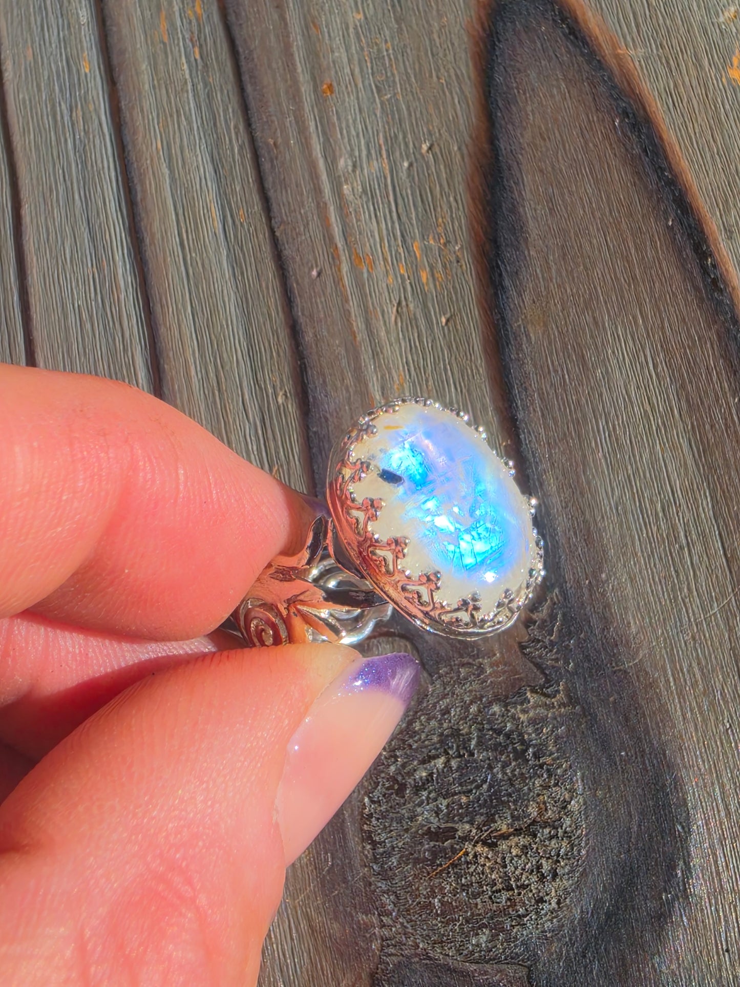Moonstone Ring, Size 7