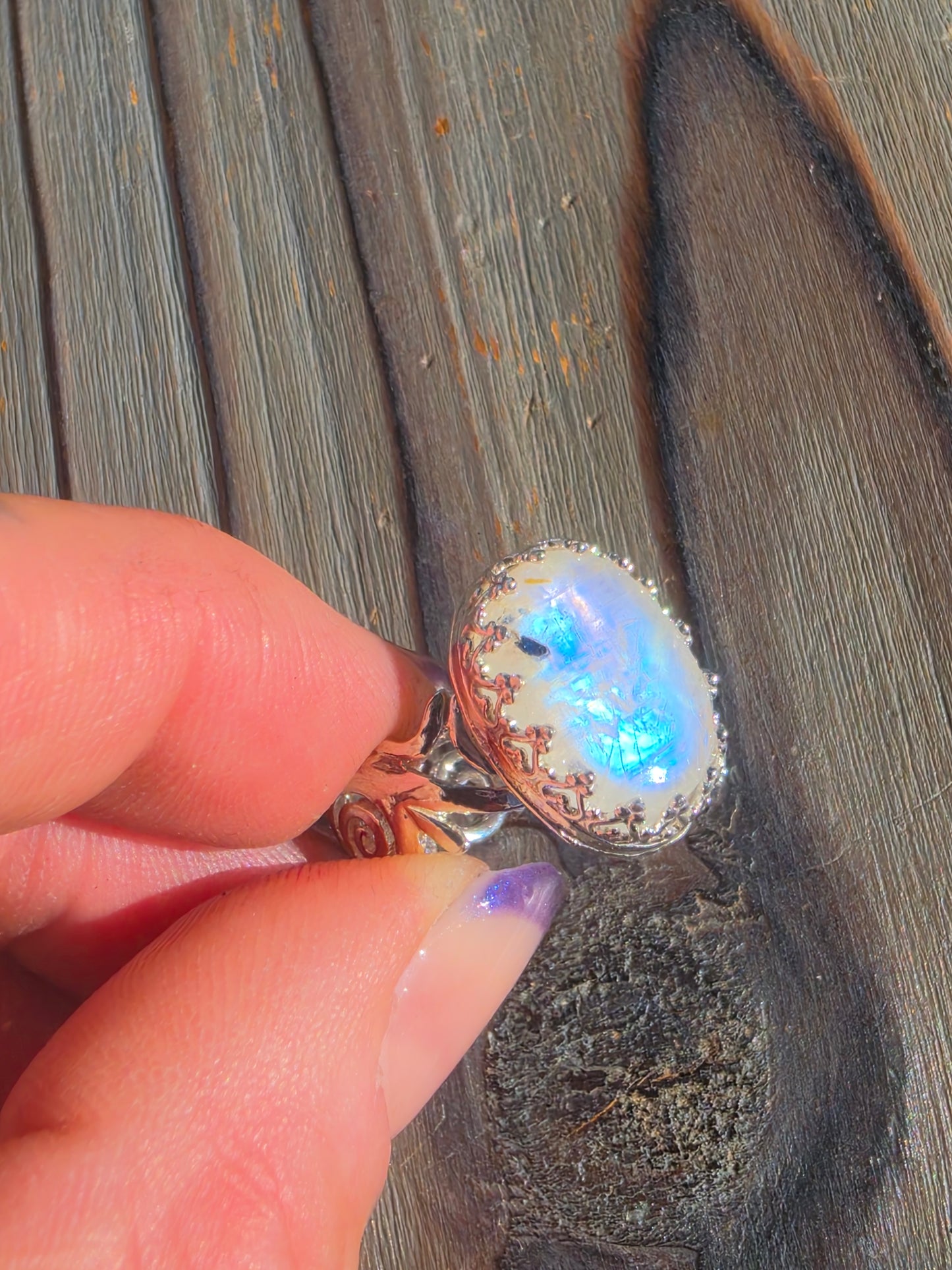Moonstone Ring, Size 7