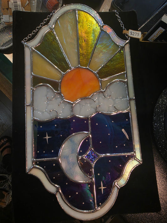 Sun / Moon Stained Glass by Angelica