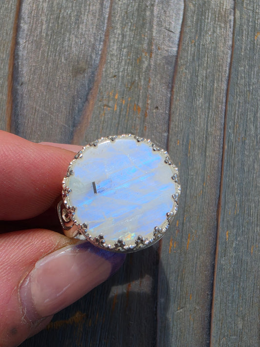 Moonstone Ring, Size 8