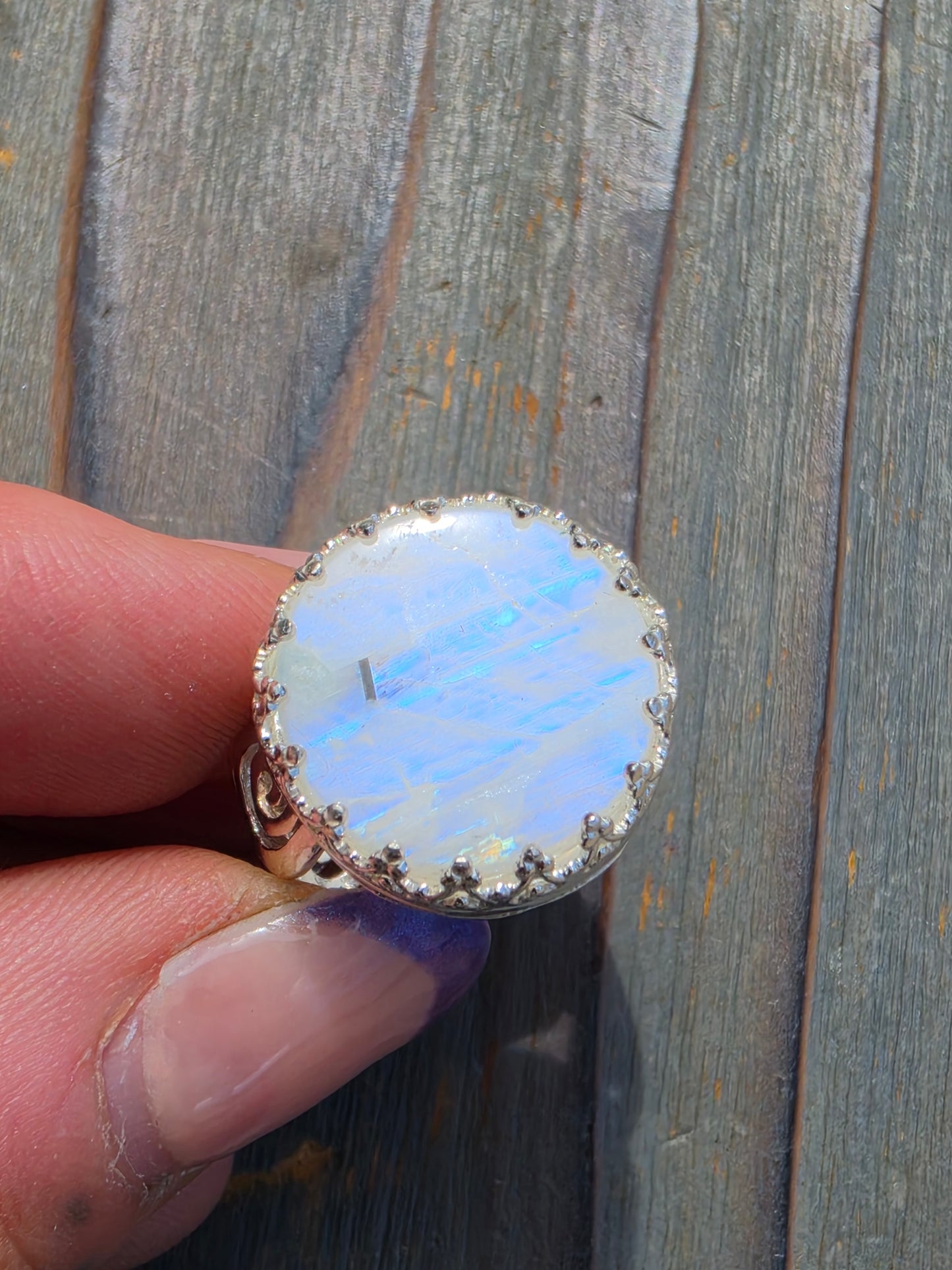 Moonstone Ring, Size 8