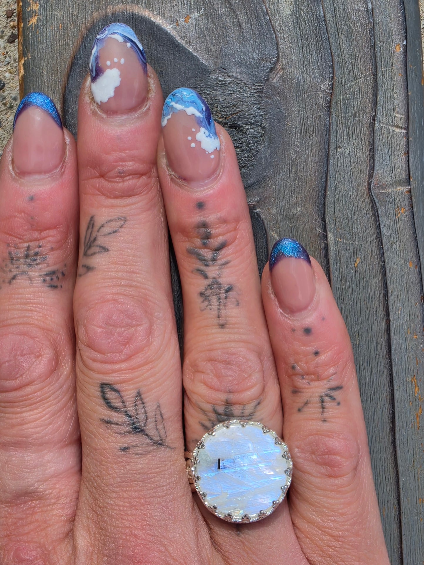 Moonstone Ring, Size 8