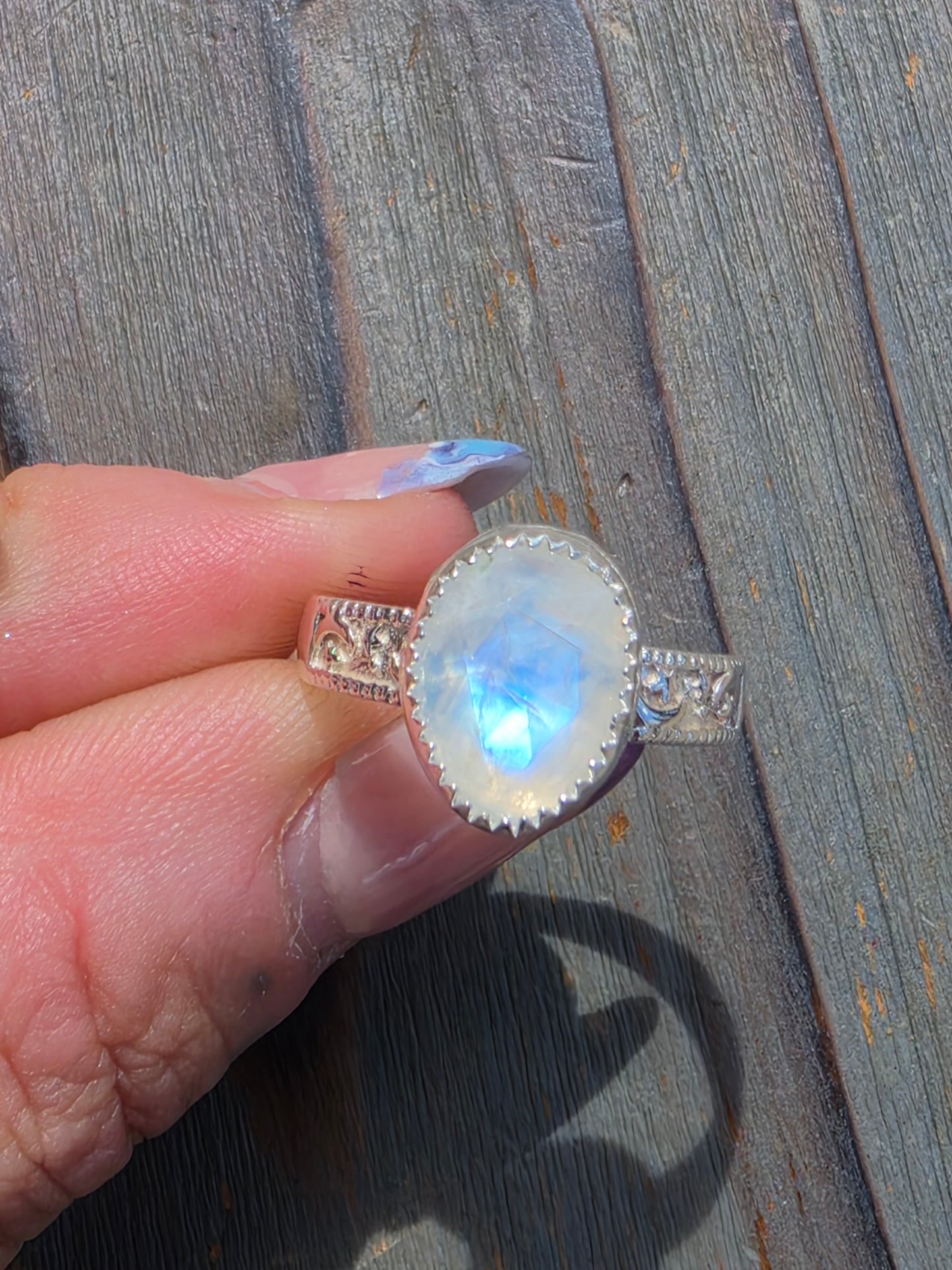 Moonstone Ring, Size 8