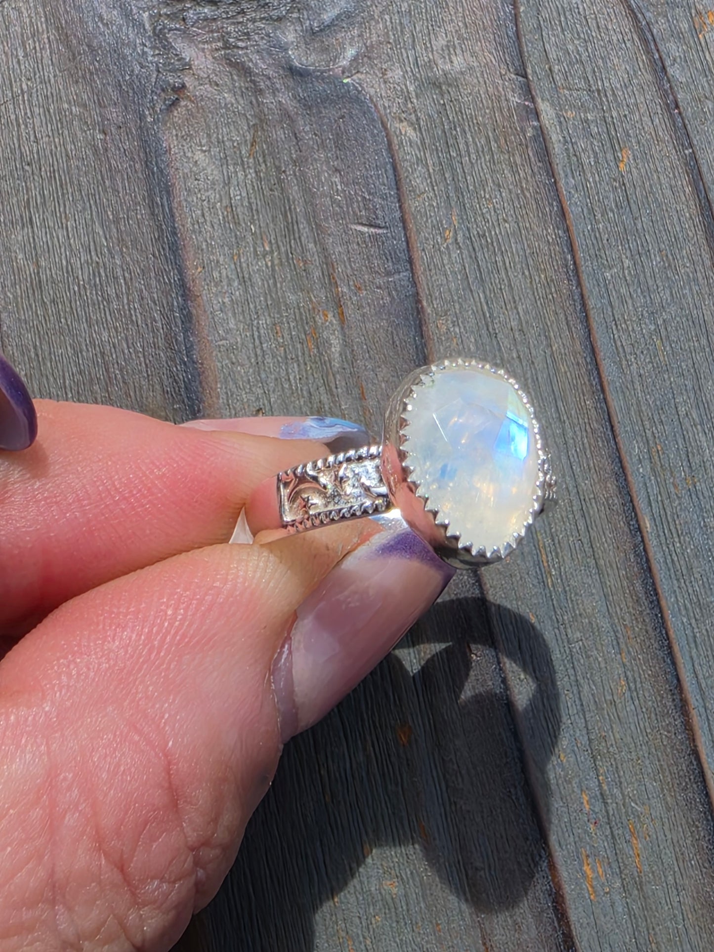 Moonstone Ring, Size 8
