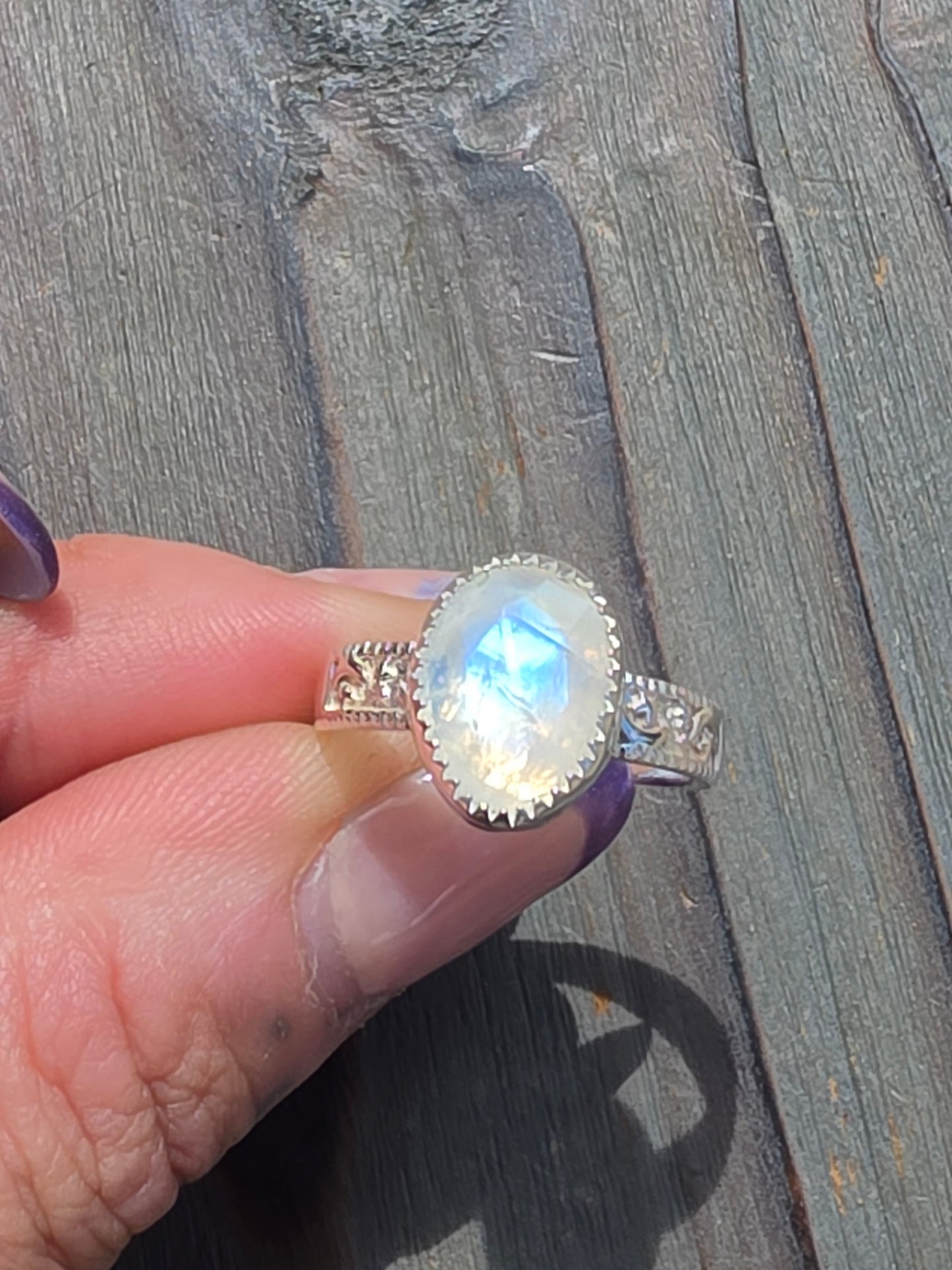 Moonstone Ring, Size 8