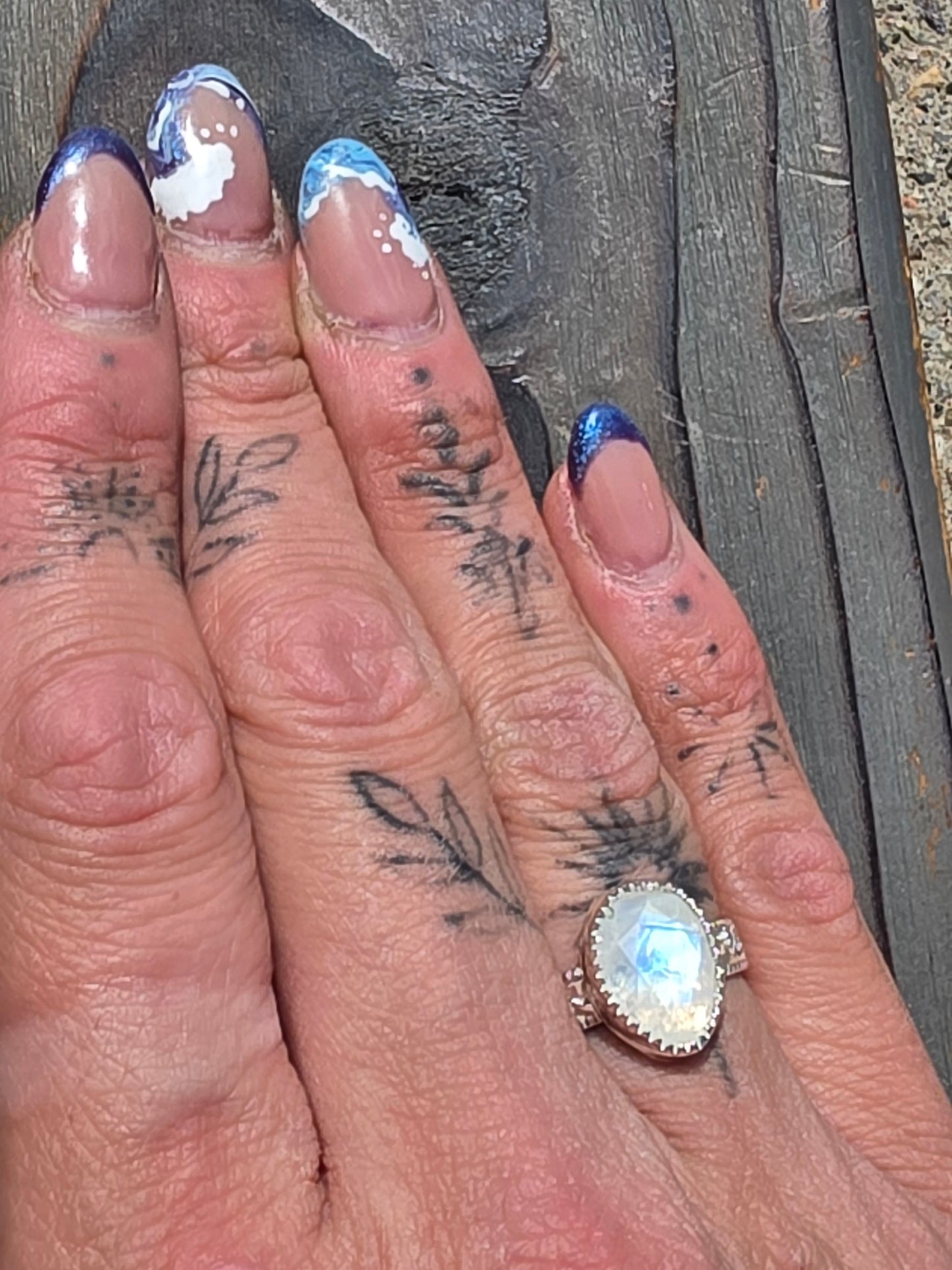 Moonstone Ring, Size 8