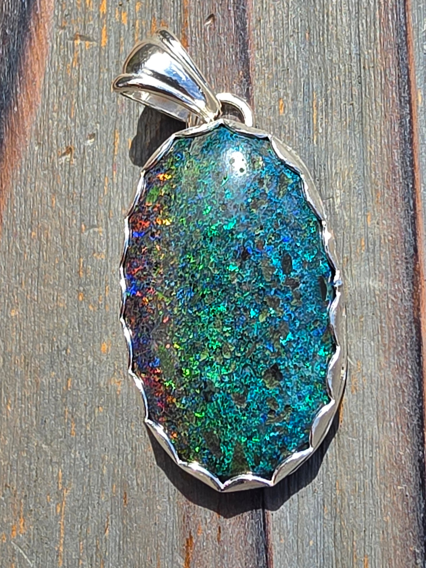 Andamooka Opal Pendant
