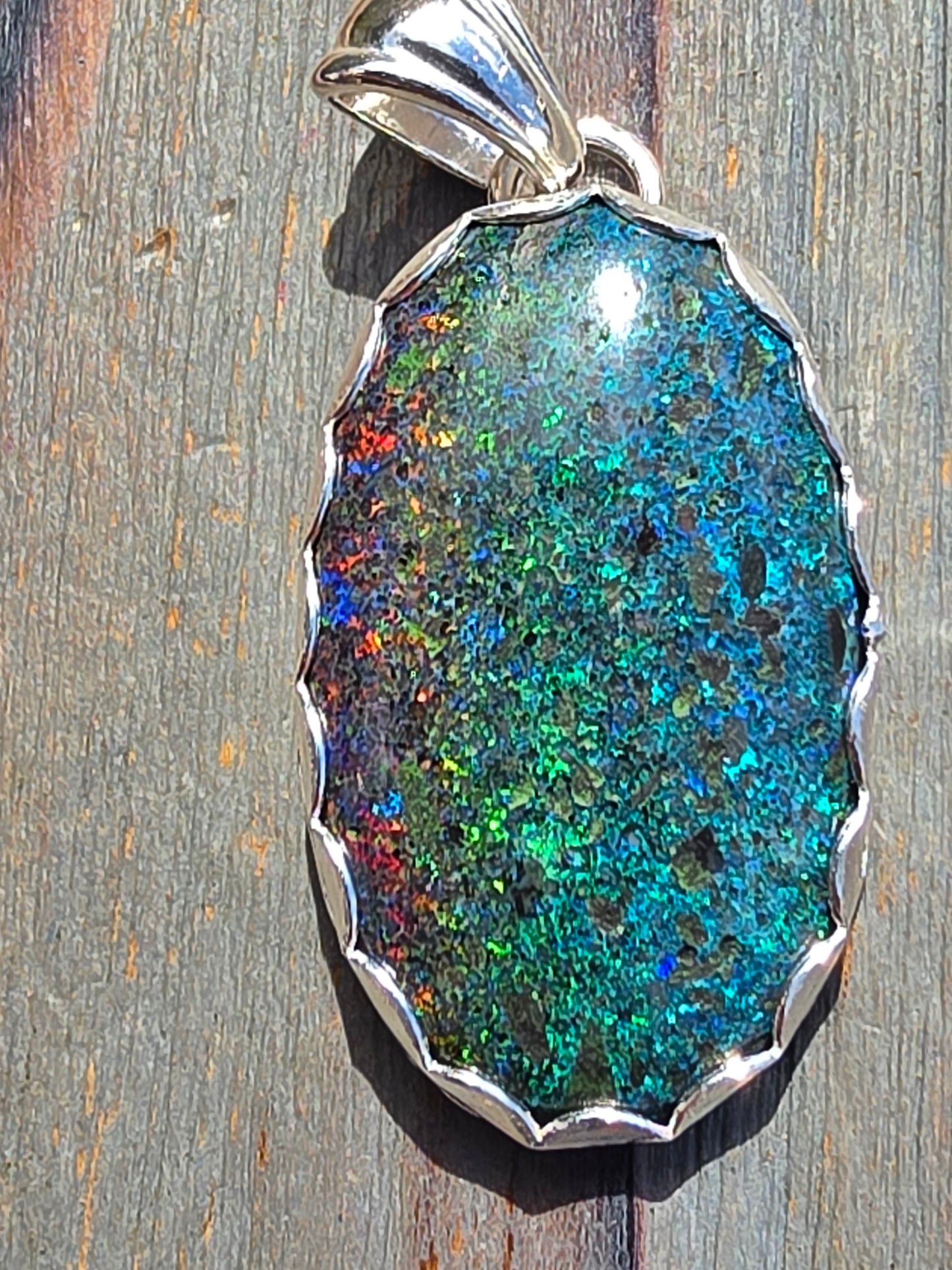 Andamooka Opal Pendant