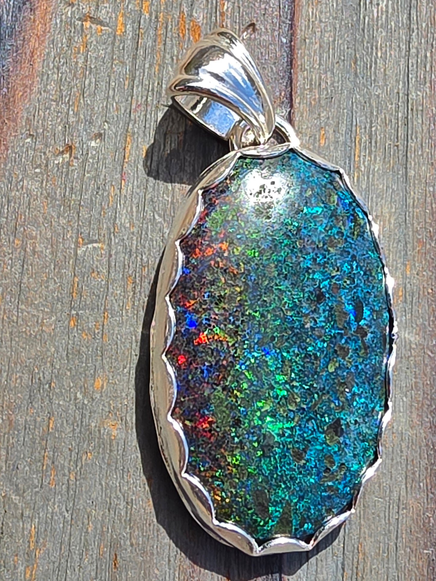 Andamooka Opal Pendant