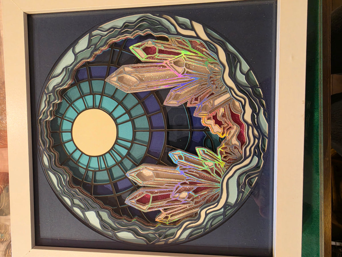 Crystal Shadow Box Crafted by Chloe