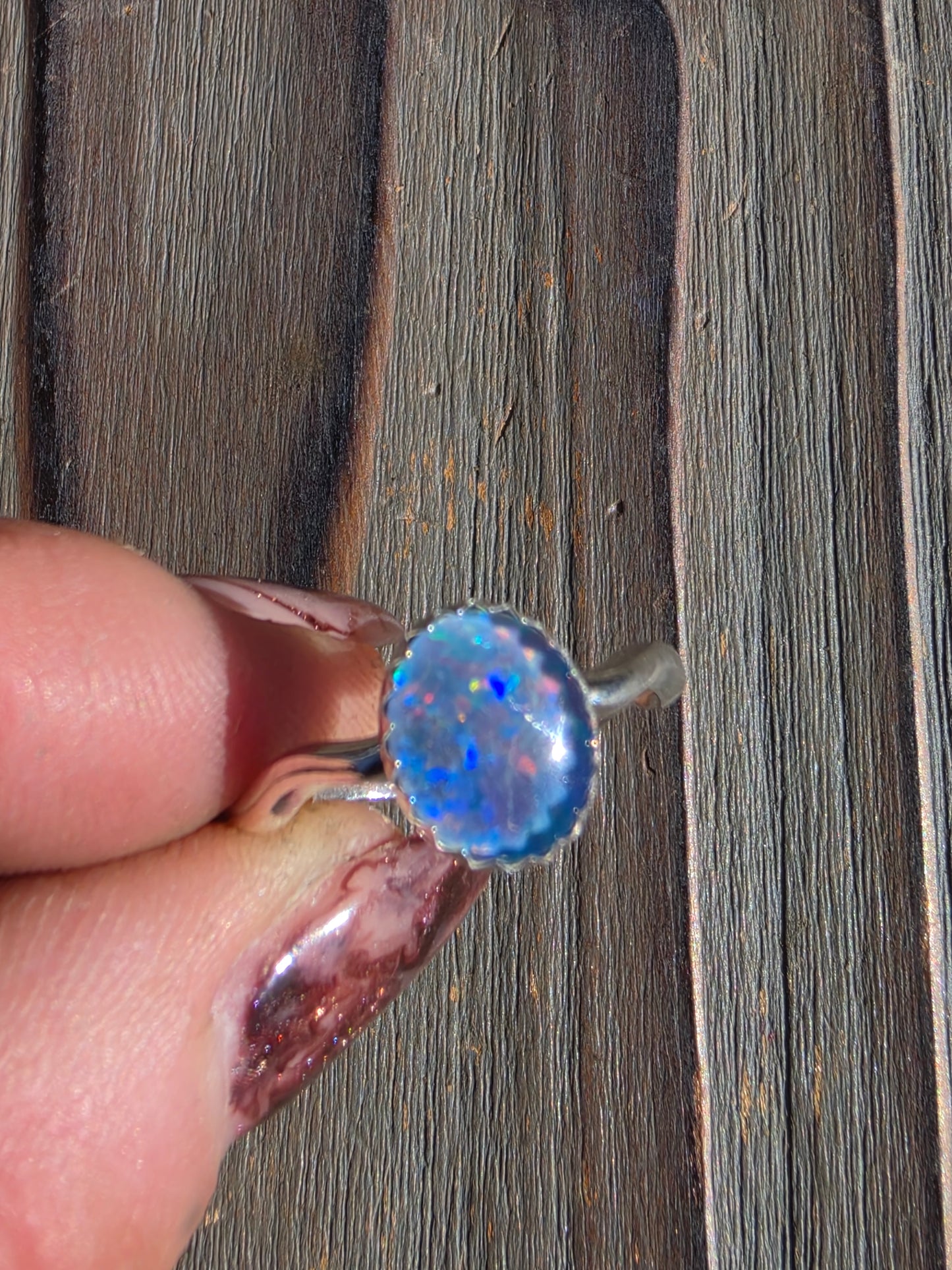 Australian Opal Ring, Size 8