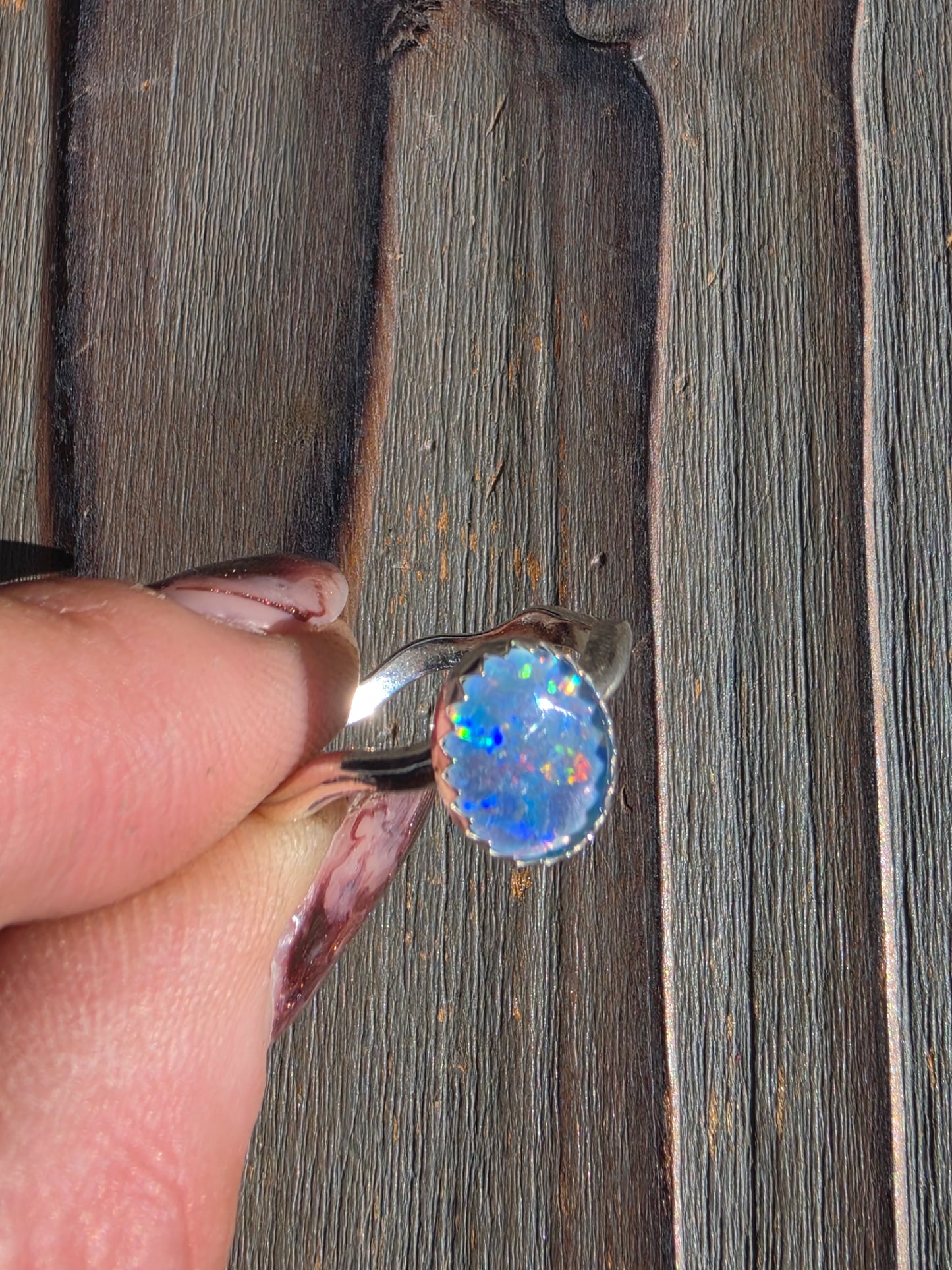 Australian Opal Ring, Size 8