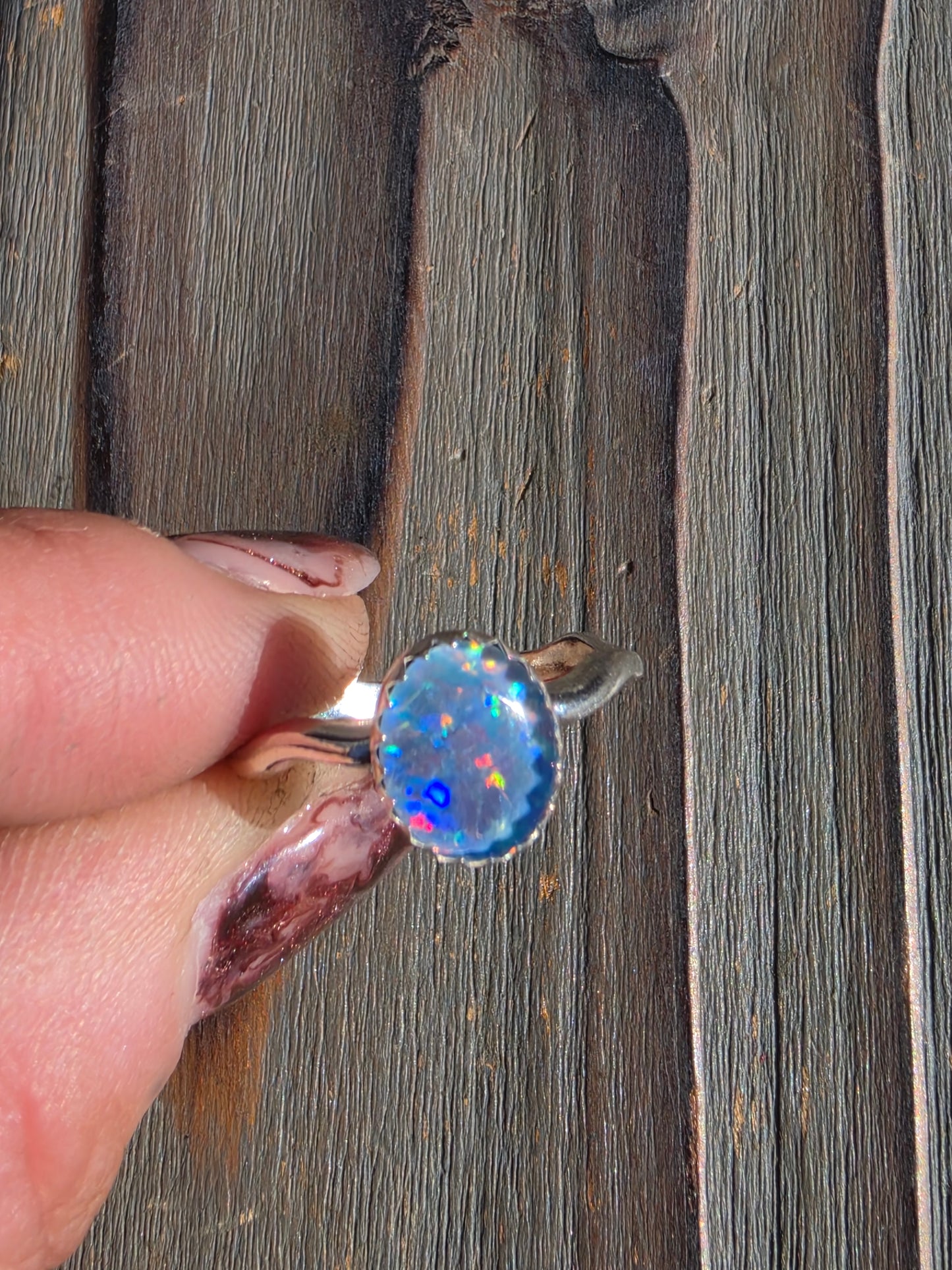Australian Opal Ring, Size 8