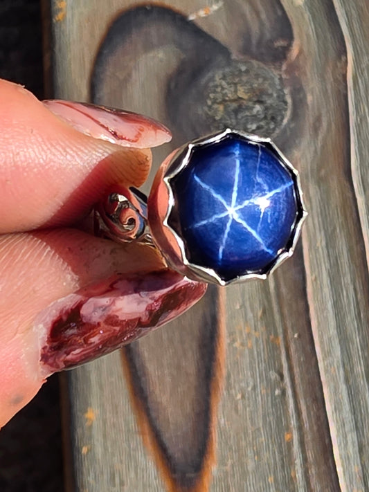 Star Sapphire Ring, Size 7