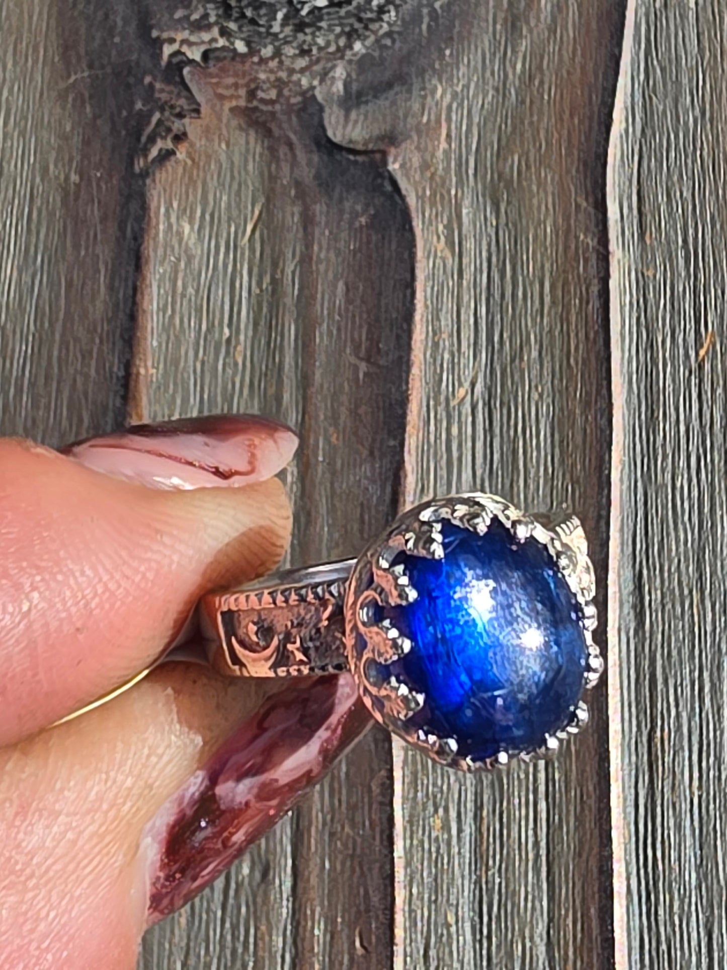 Blue Kyanite Ring, Size 6