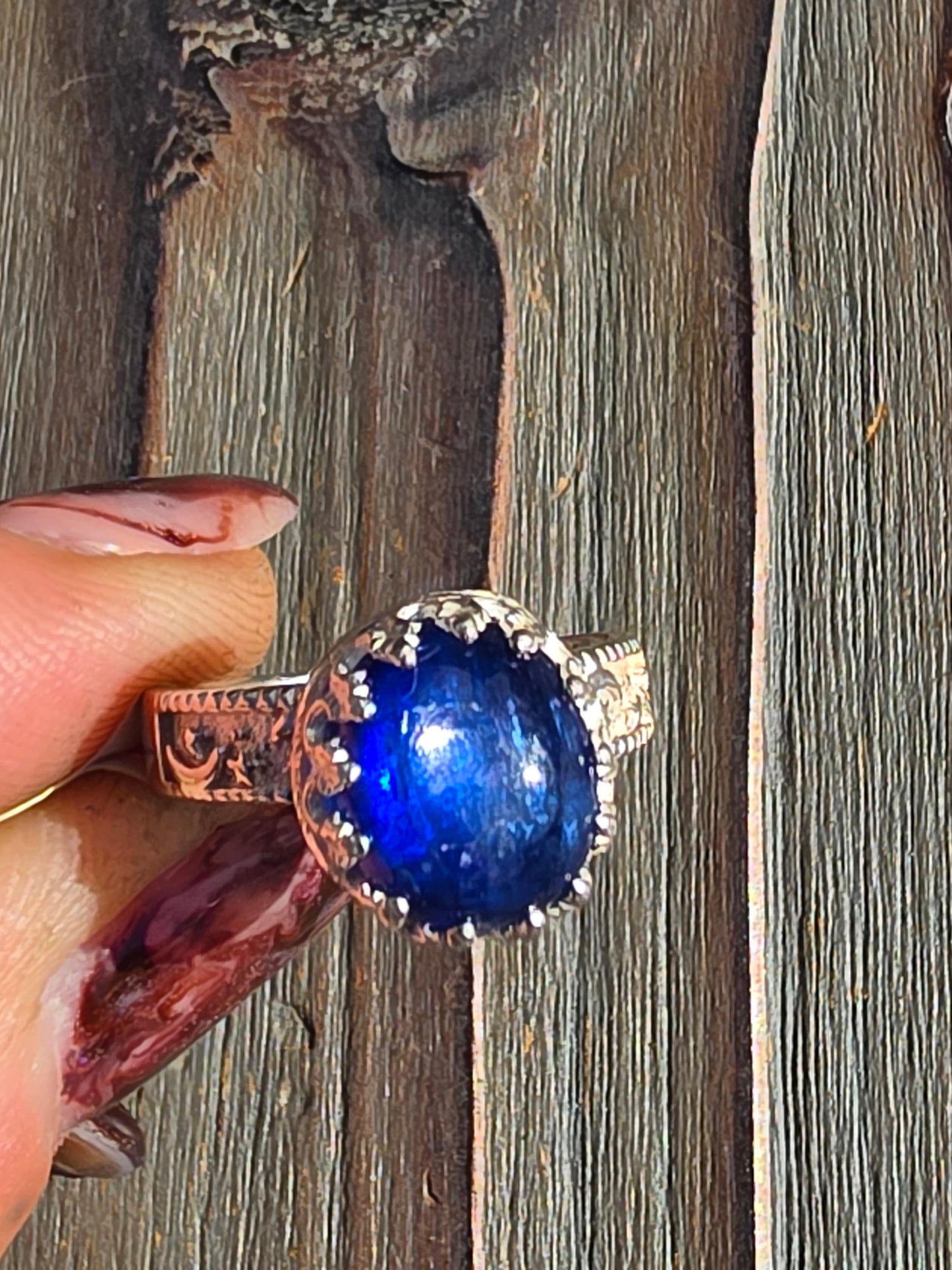 Blue Kyanite Ring, Size 6