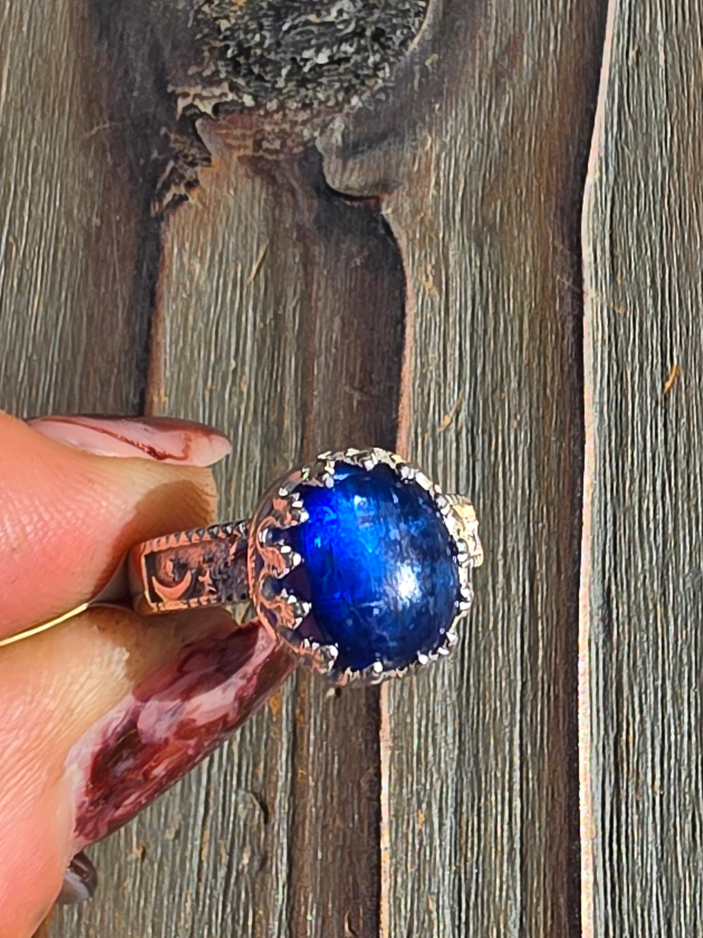 Blue Kyanite Ring, Size 6