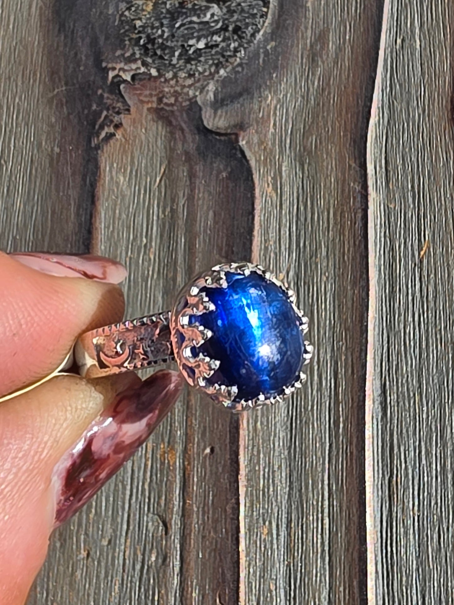 Blue Kyanite Ring, Size 6