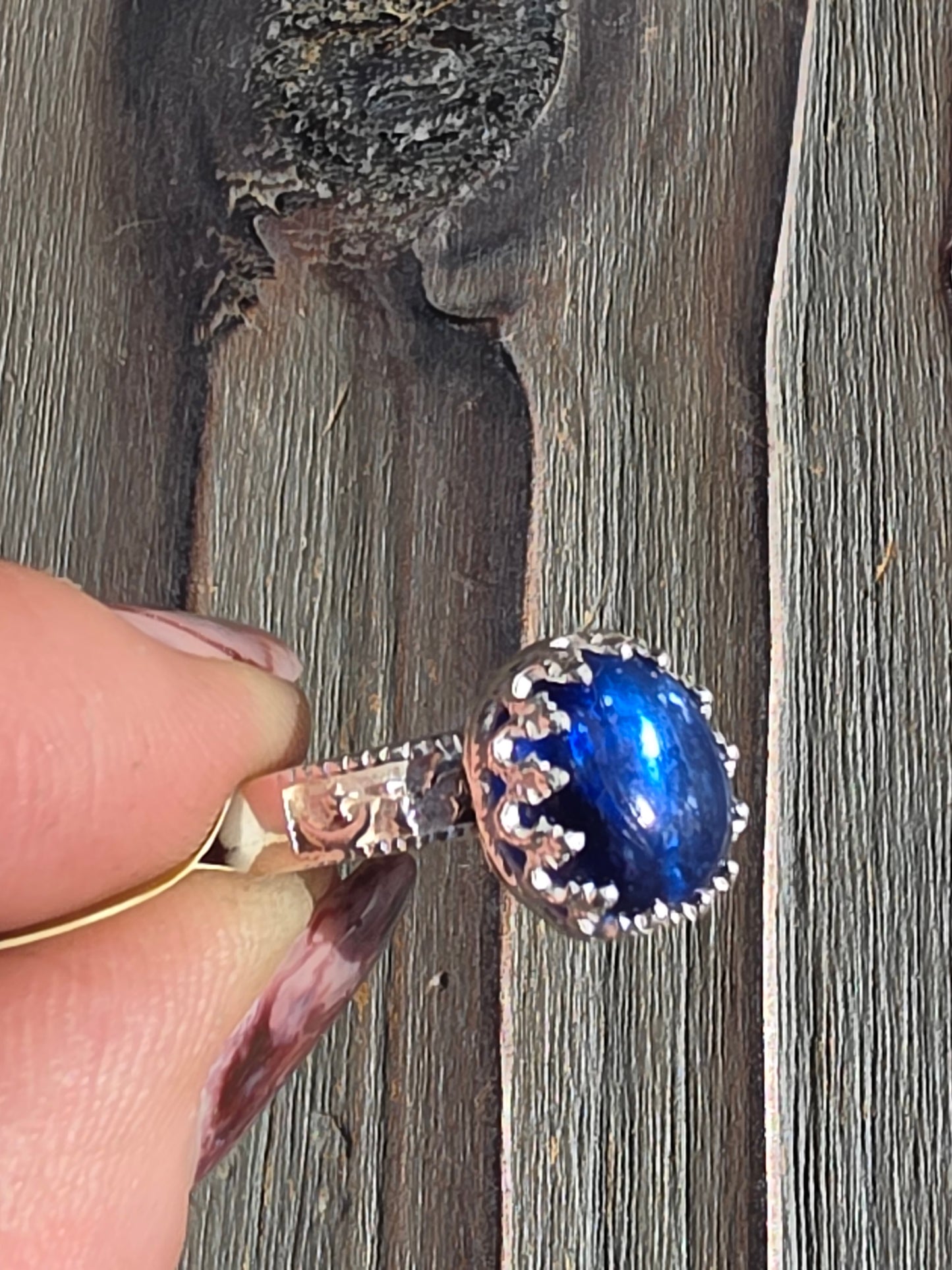 Blue Kyanite Ring, Size 6