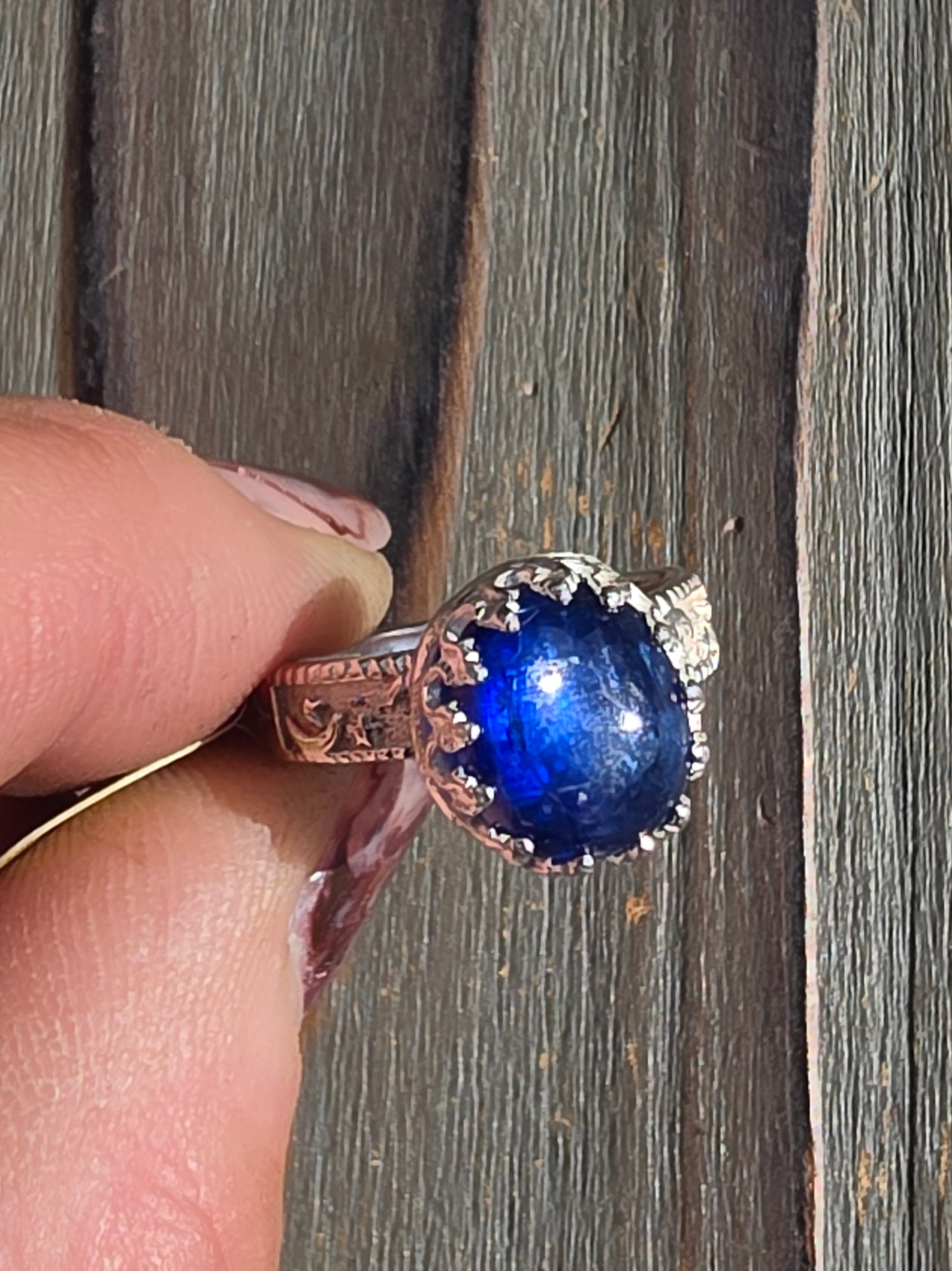 Blue Kyanite Ring, Size 6