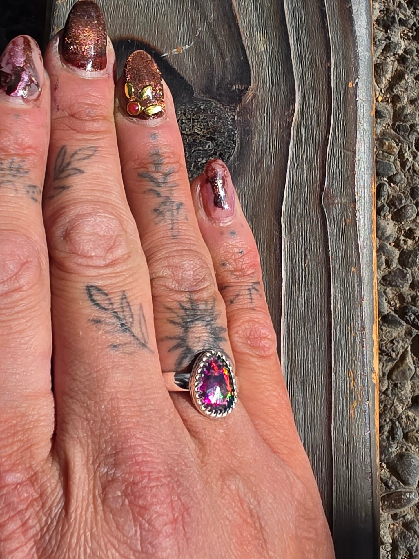 Ethiopian Opal Ring, Size 7