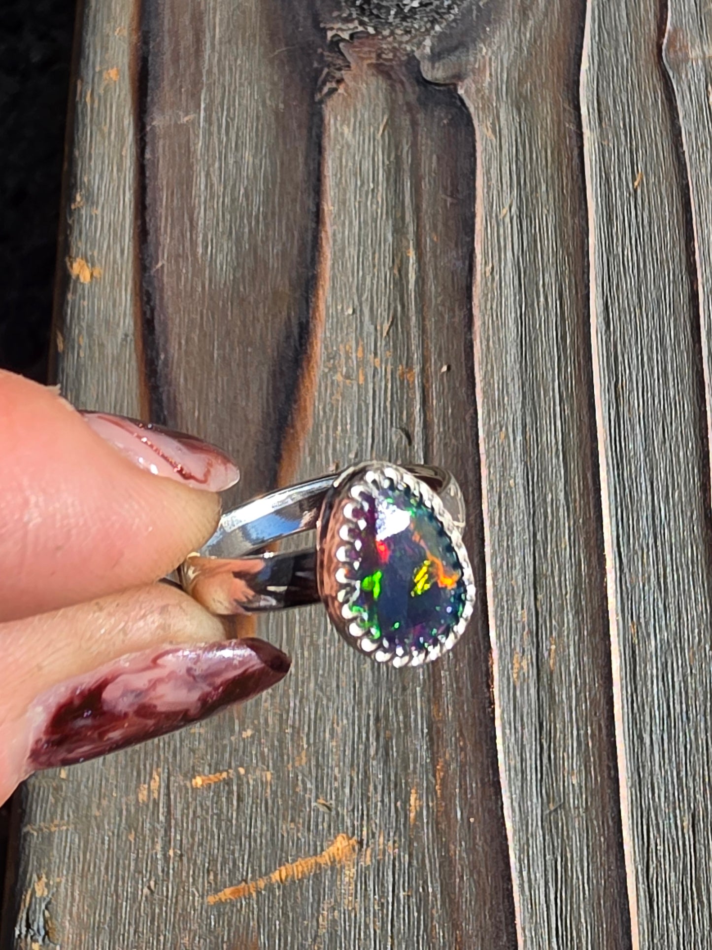 Ethiopian Opal Ring, Size 7