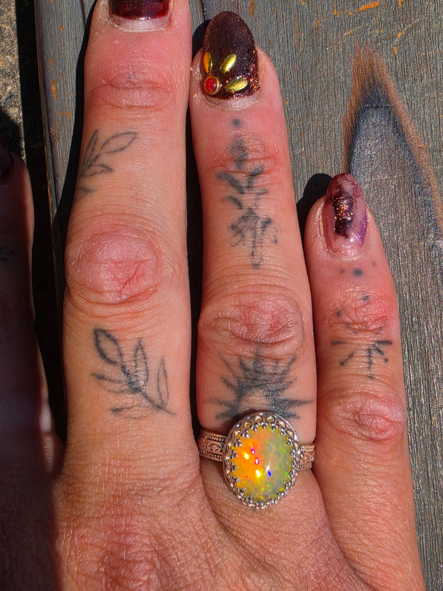 Ethiopian Opal Ring, Size 7