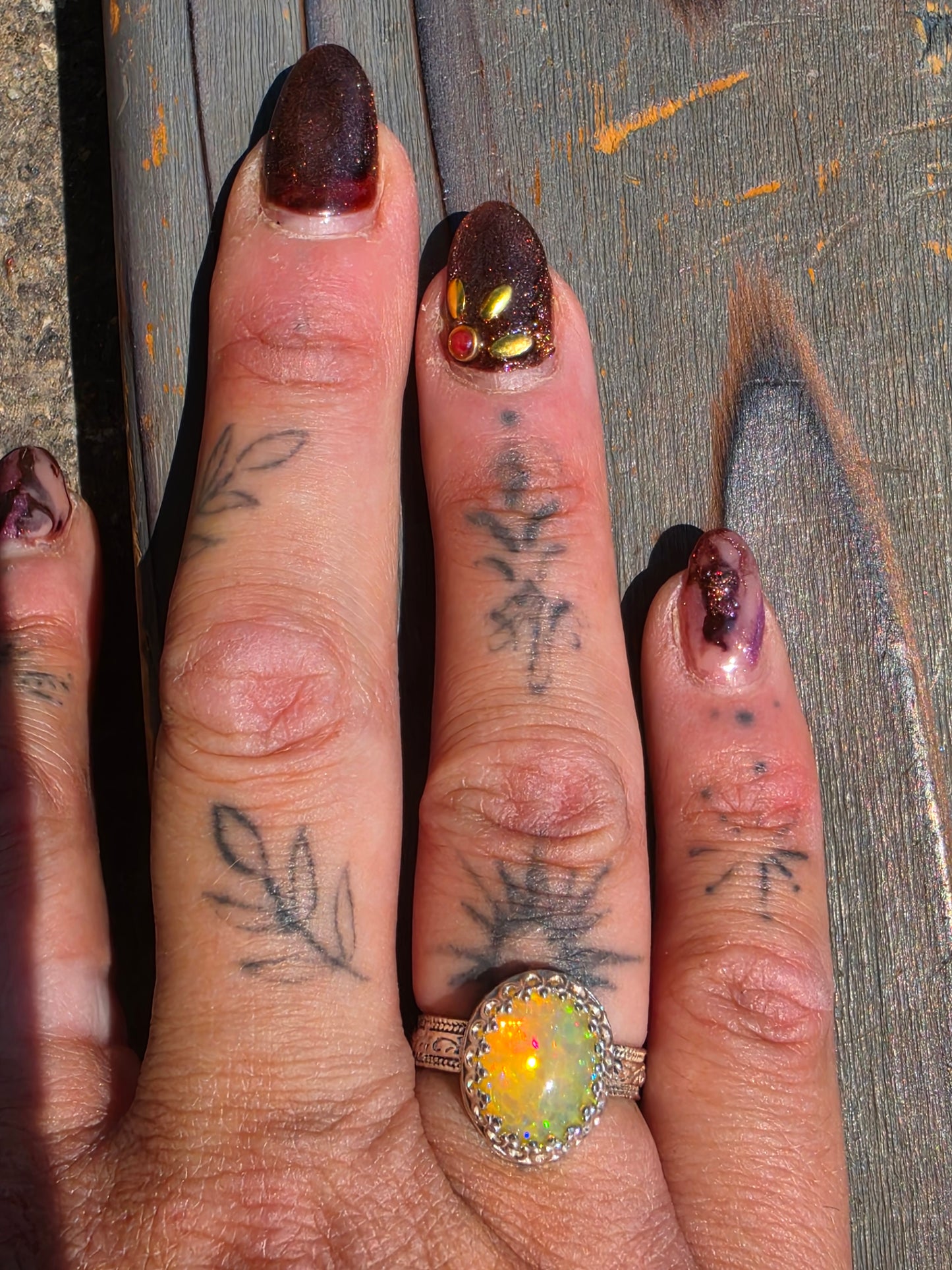 Ethiopian Opal Ring, Size 7