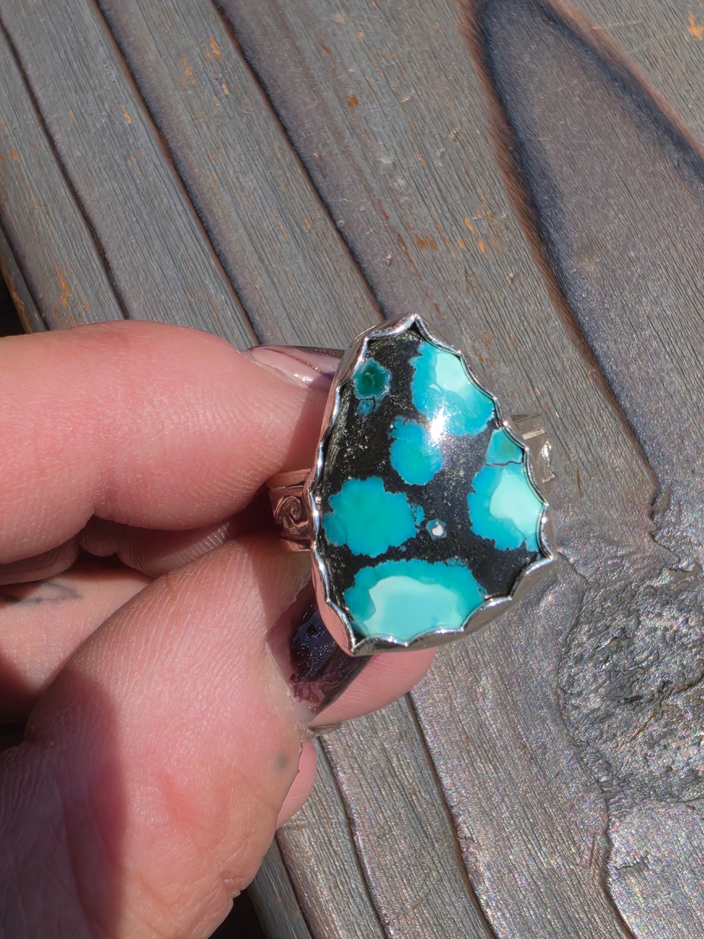 Heubi Turquoise Ring, Size 9