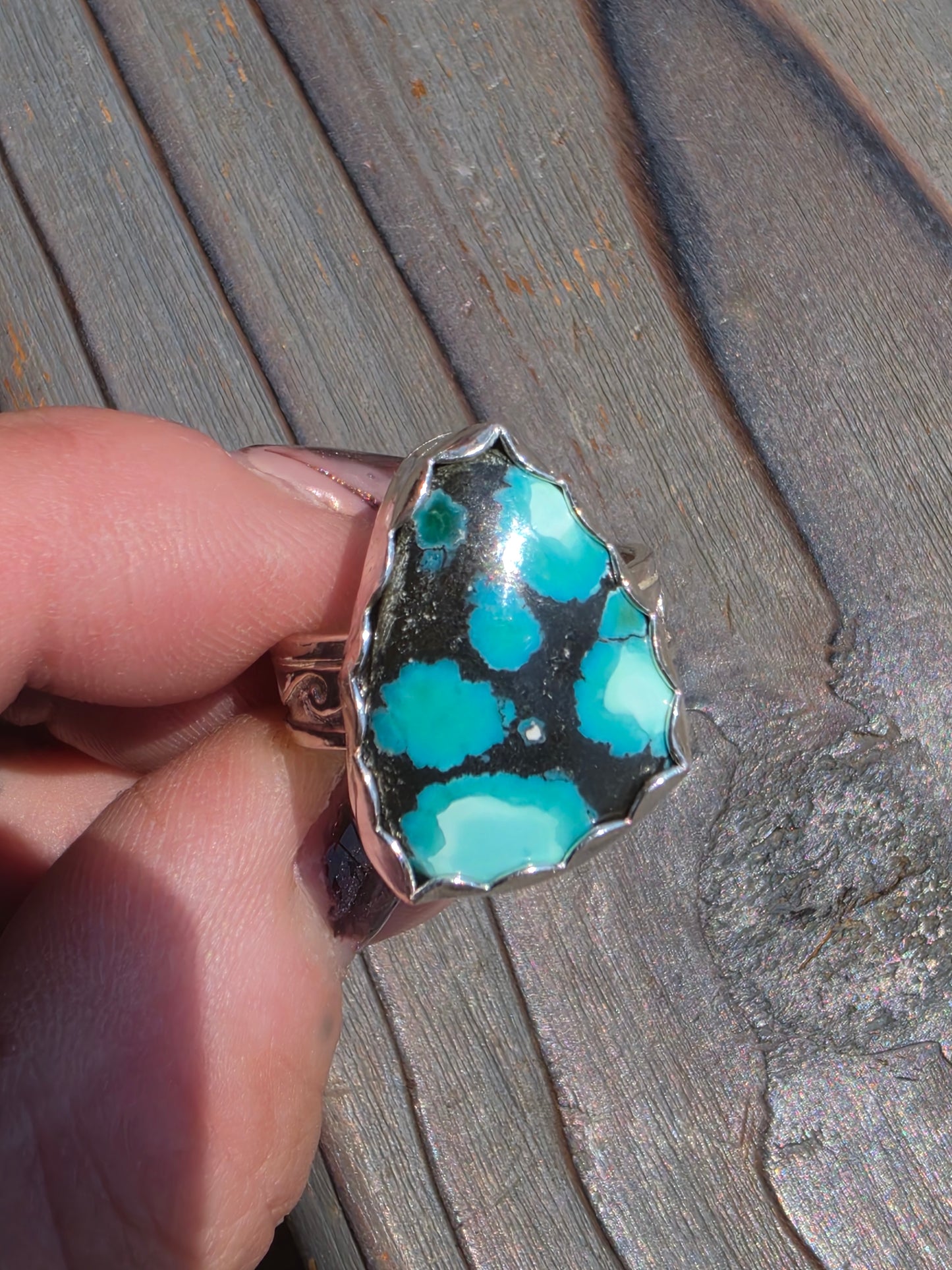 Heubi Turquoise Ring, Size 9