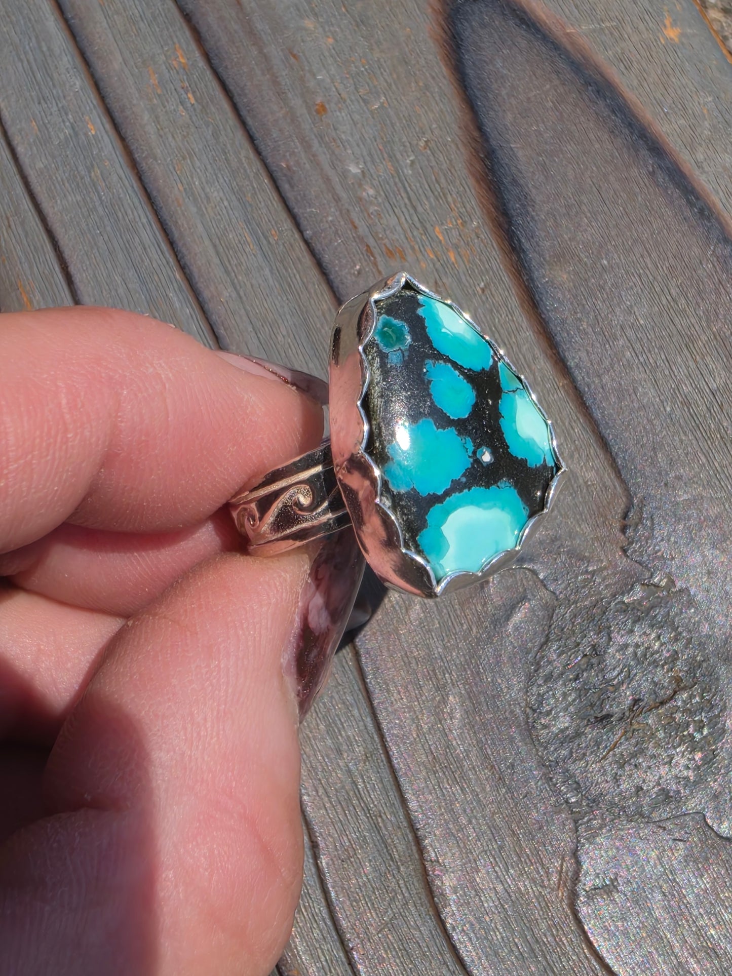 Heubi Turquoise Ring, Size 9