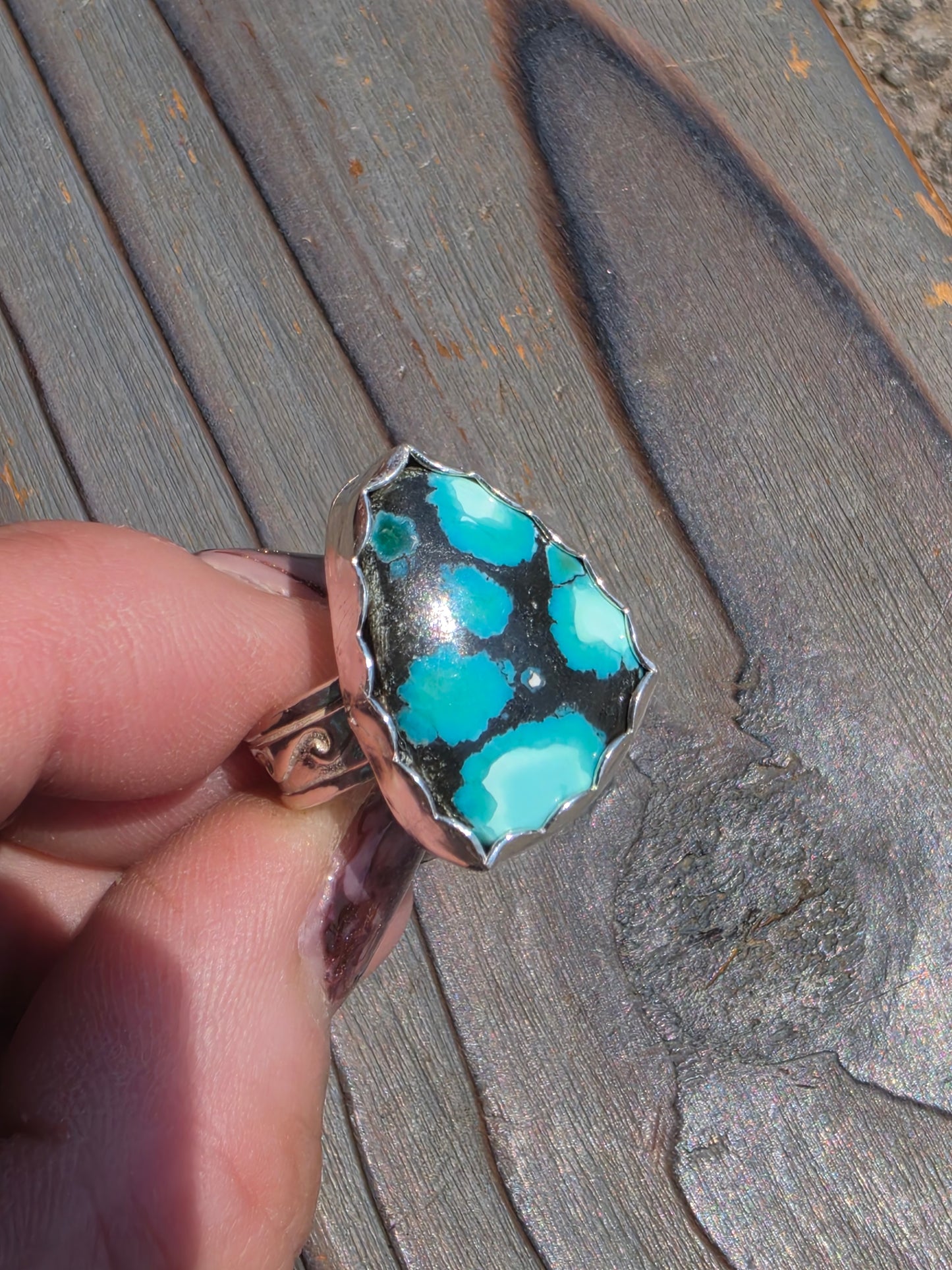 Heubi Turquoise Ring, Size 9