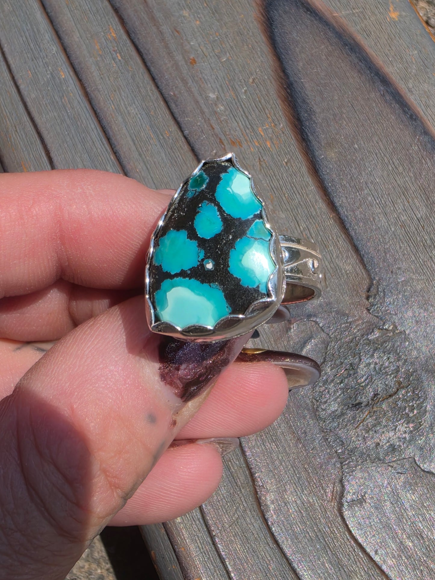 Heubi Turquoise Ring, Size 9