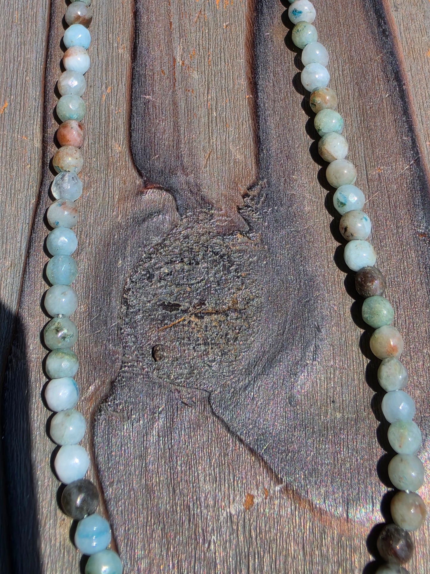 Blue Calcite Necklace, 16in