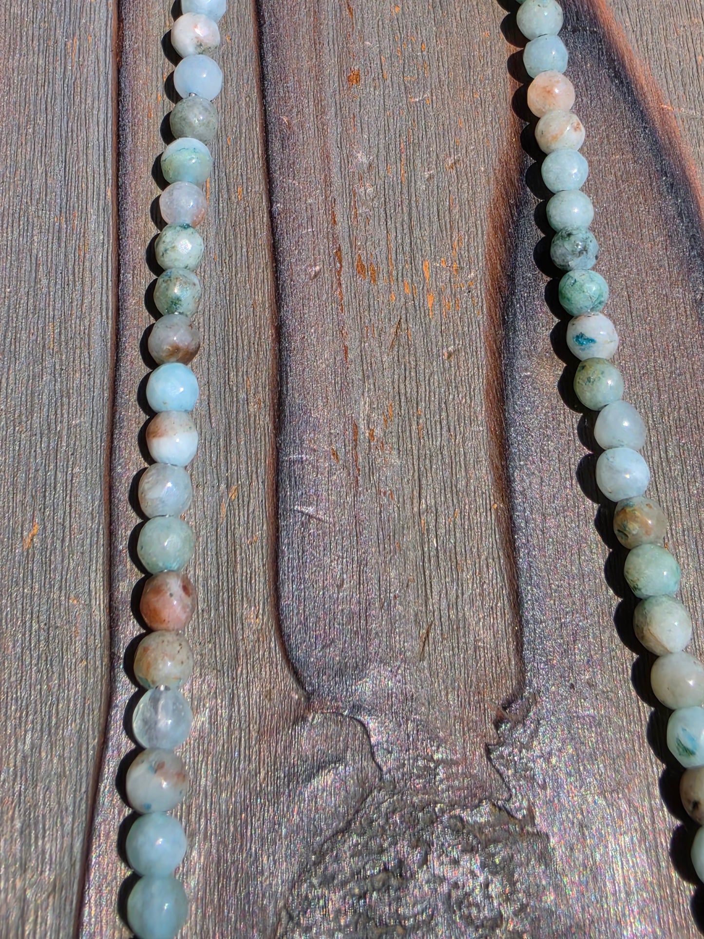Blue Calcite Necklace, 16in