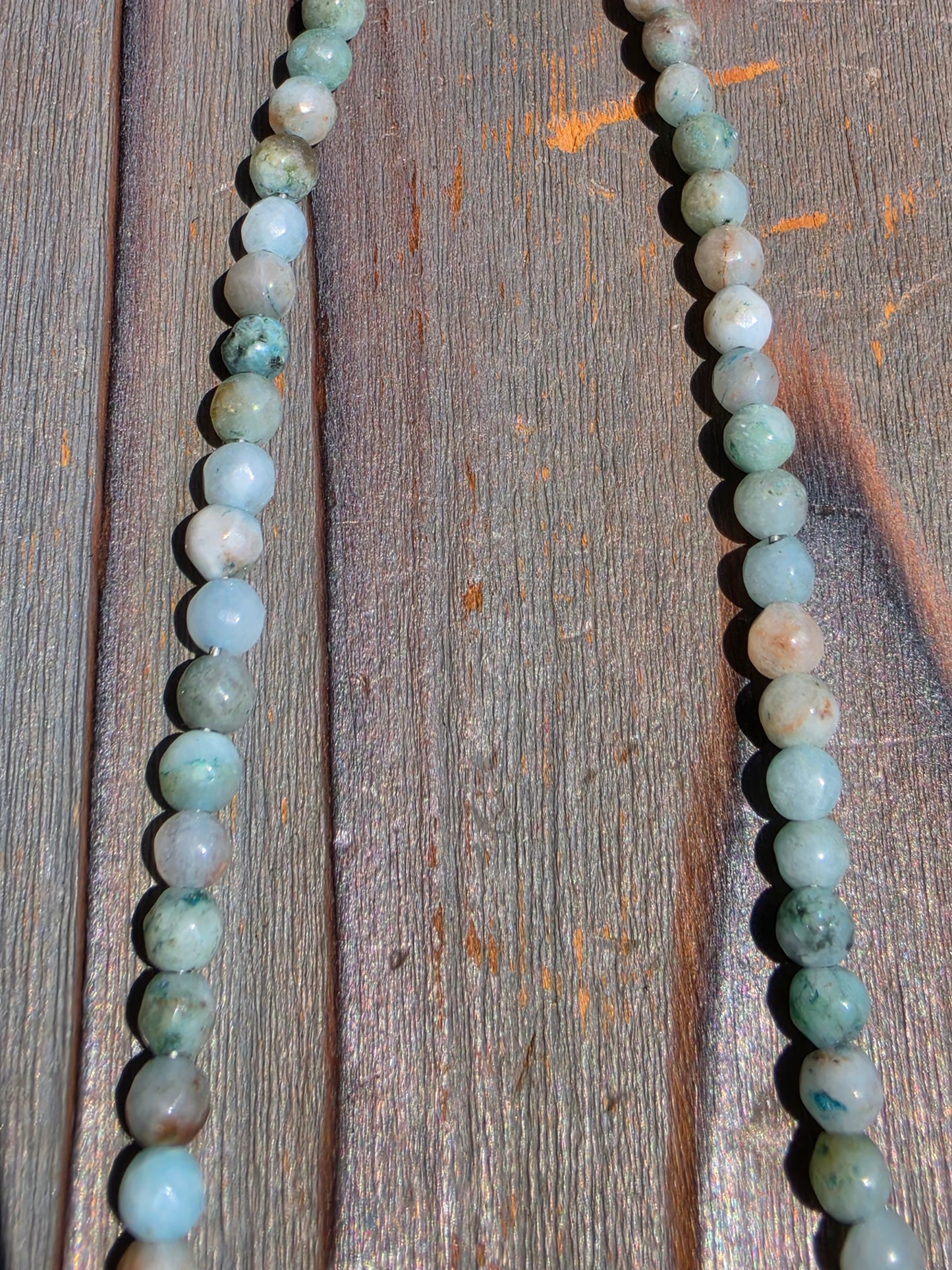 Blue Calcite Necklace, 16in