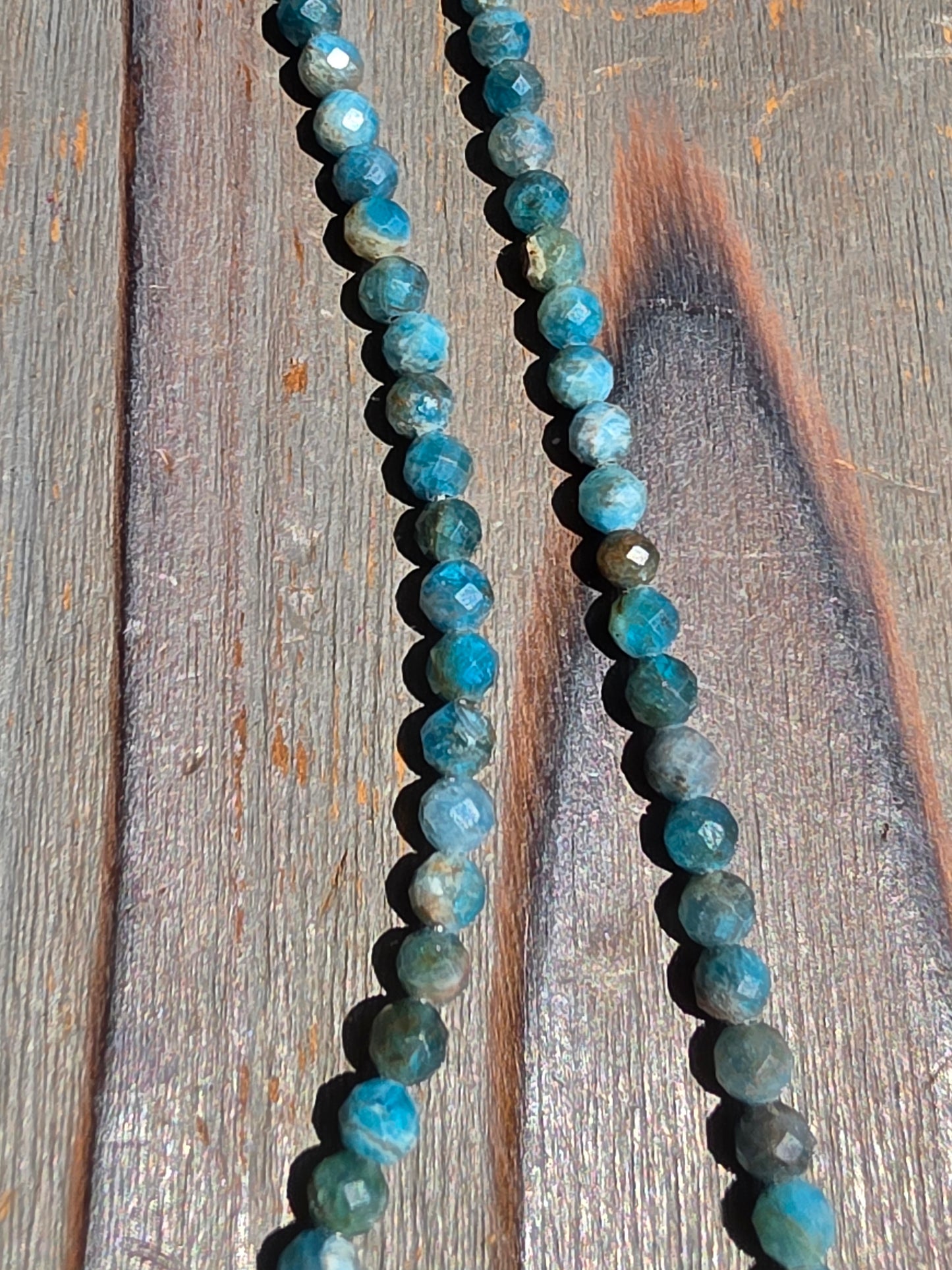 Blue Apatite Necklace, 16in