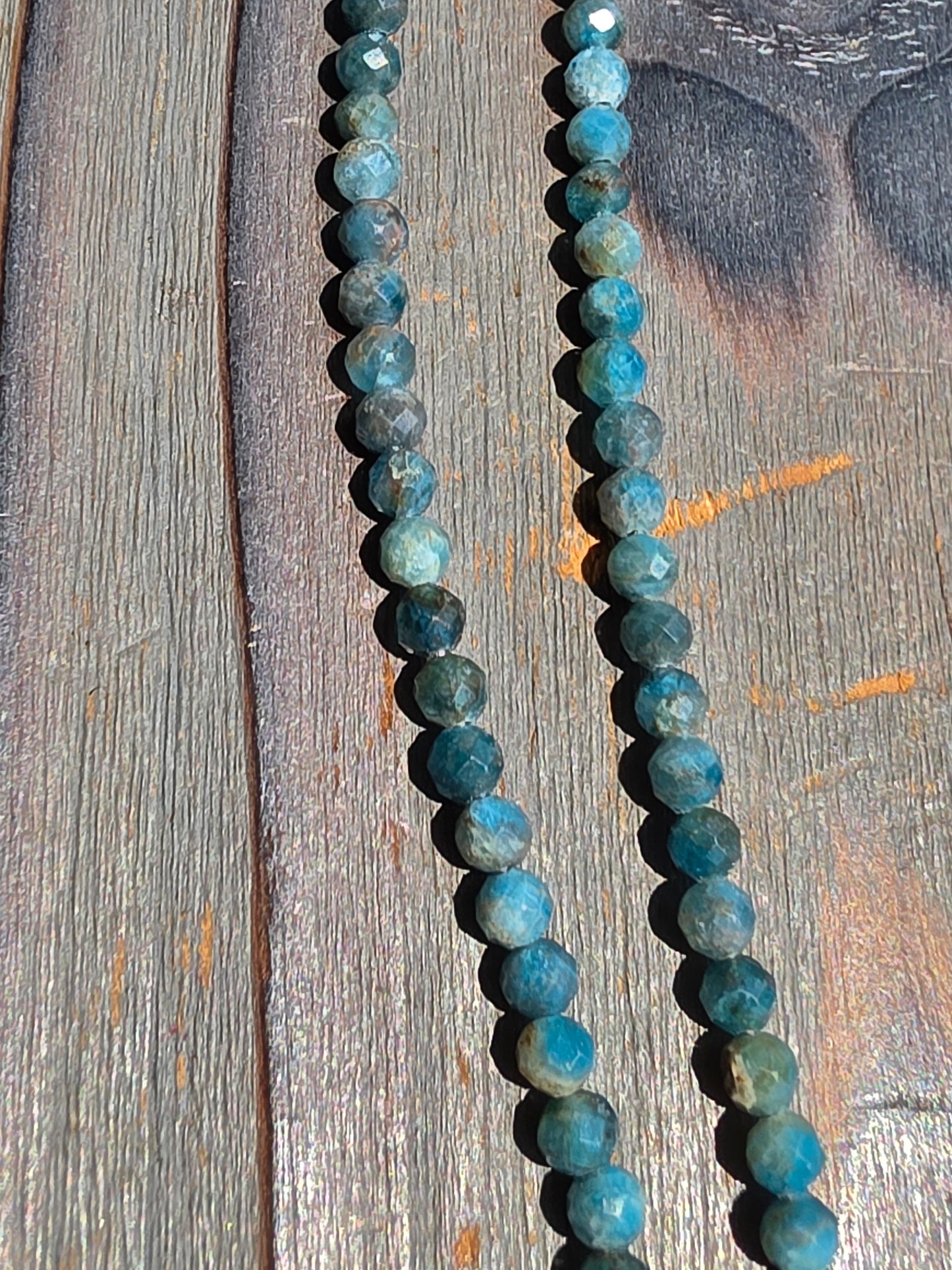Blue Apatite Necklace, 16in