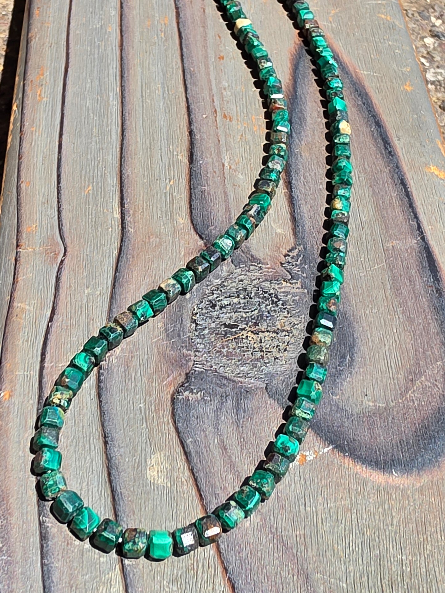 Malachite Necklace, 17in