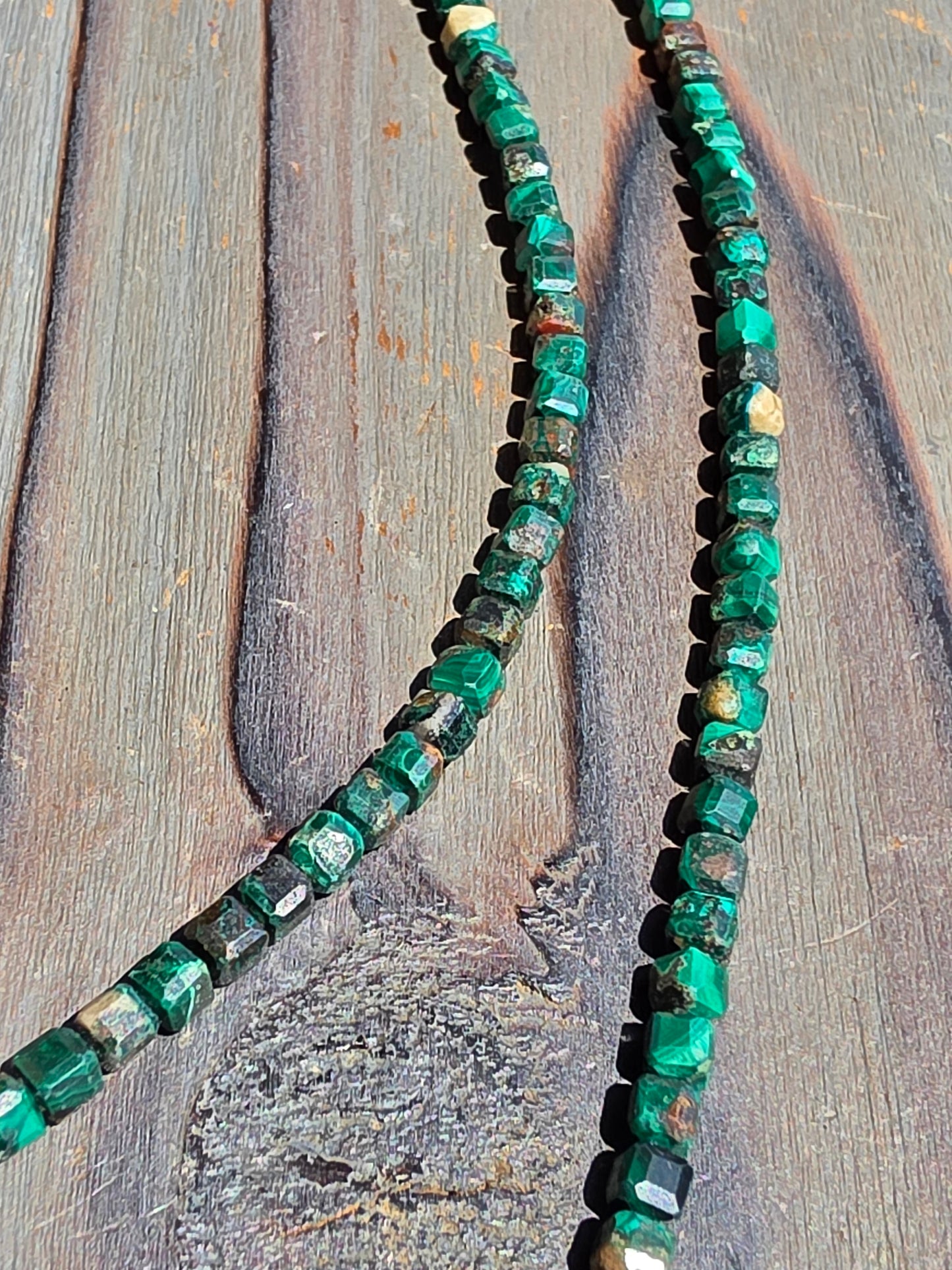 Malachite Necklace, 17in