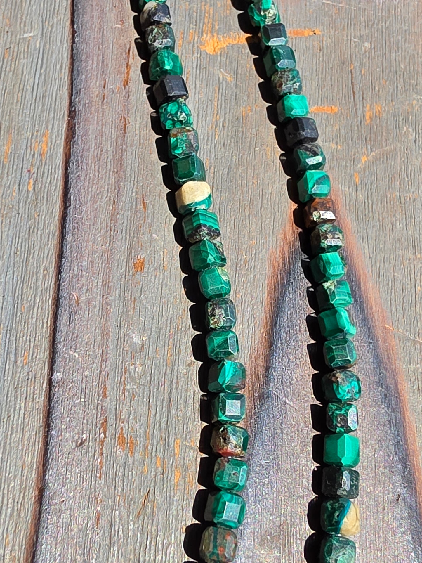 Malachite Necklace, 17in