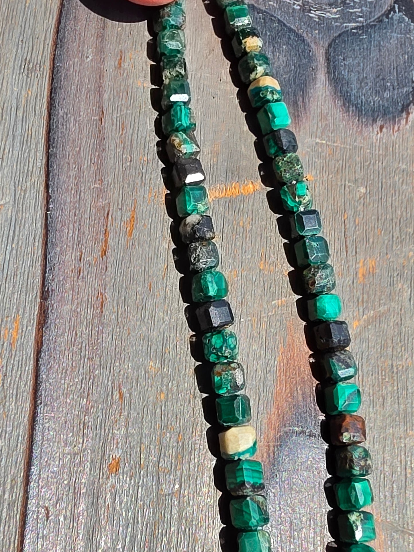 Malachite Necklace, 17in