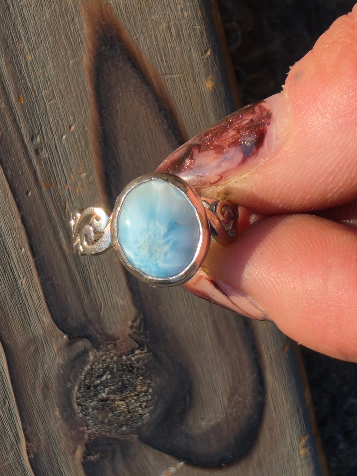 Larimar Ring, Size 7
