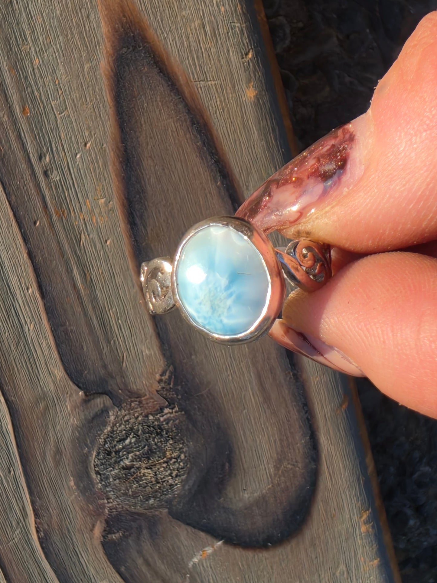 Larimar Ring, Size 7