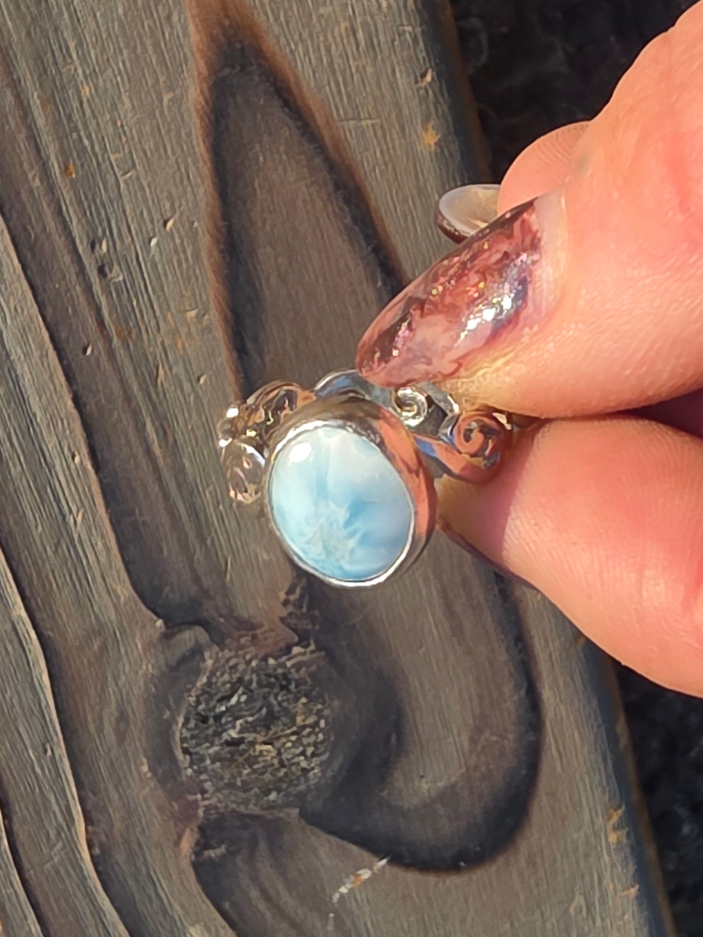 Larimar Ring, Size 7