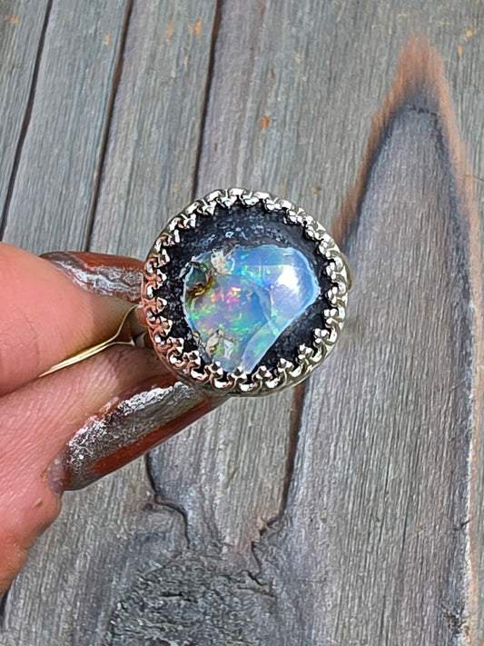Galaxy Opal Ring, Size 7