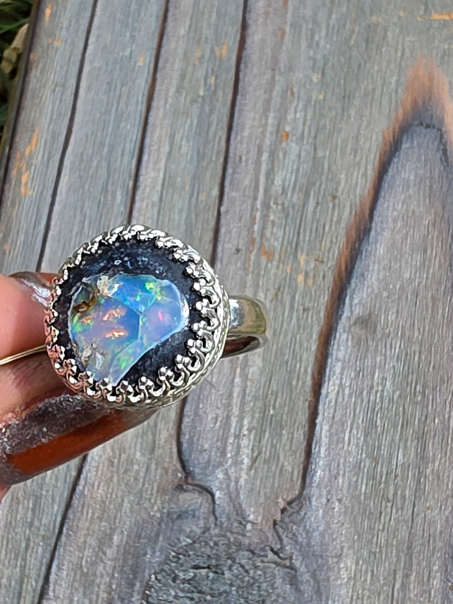 Galaxy Opal Ring, Size 7