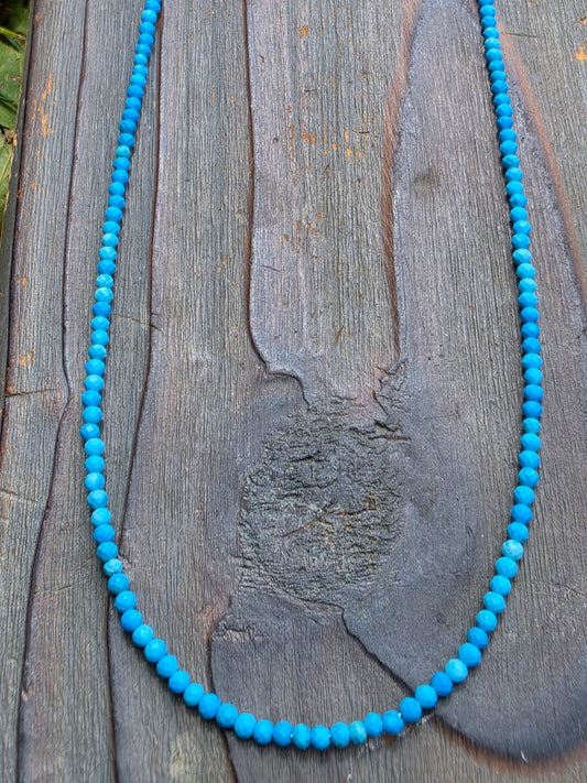 Turquoise Micro-Mini Necklace, 17in